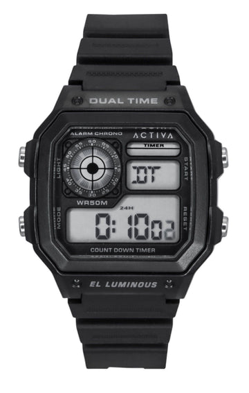Invicta Activa Digital Polyurethane Strap Black Dial Quartz ACW1299-001 Men's Watch