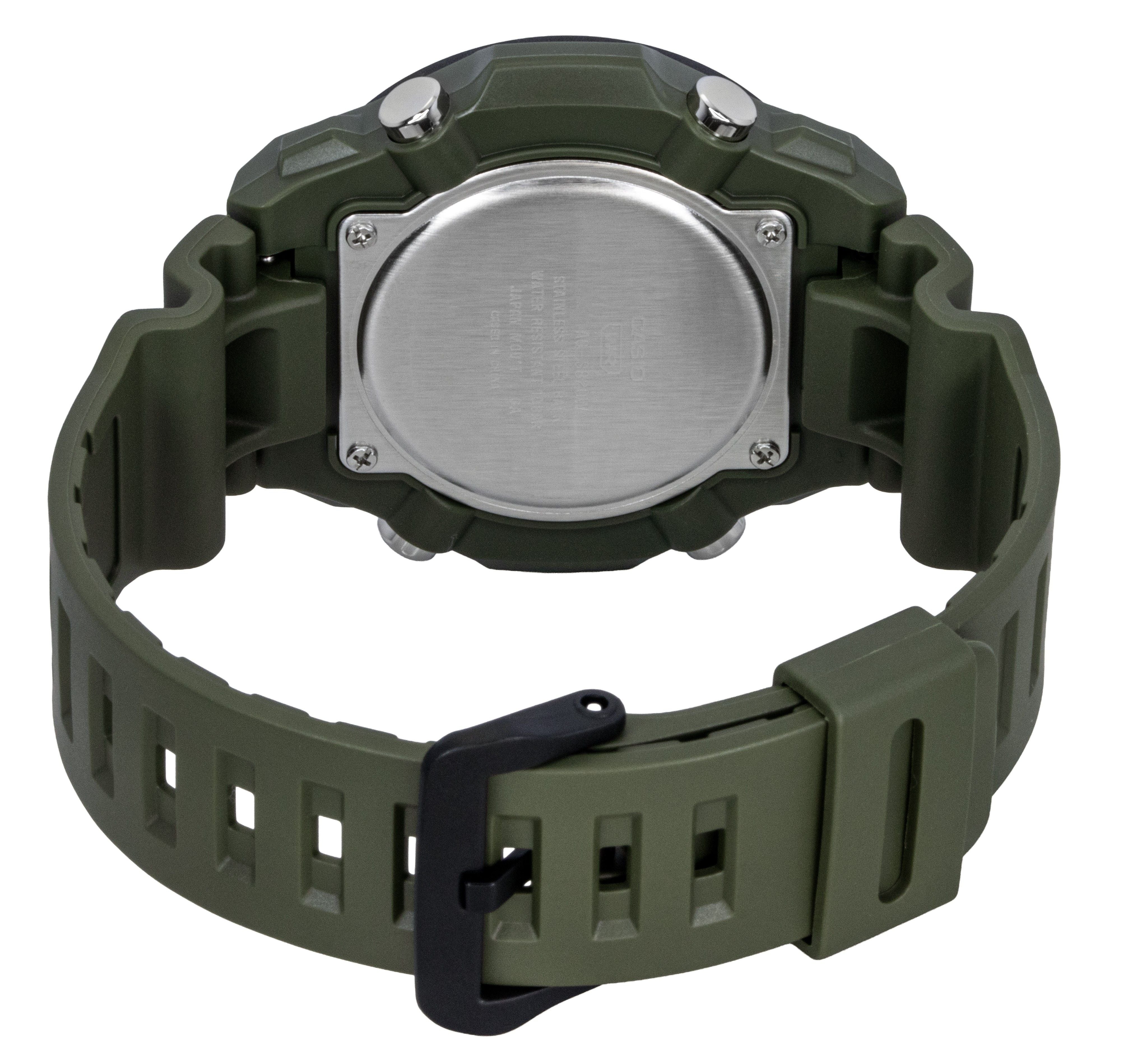 Casio Standard Analog Digital Resin Strap Black Dial Solar AQ-S820W-3BV 100M Men's Watch