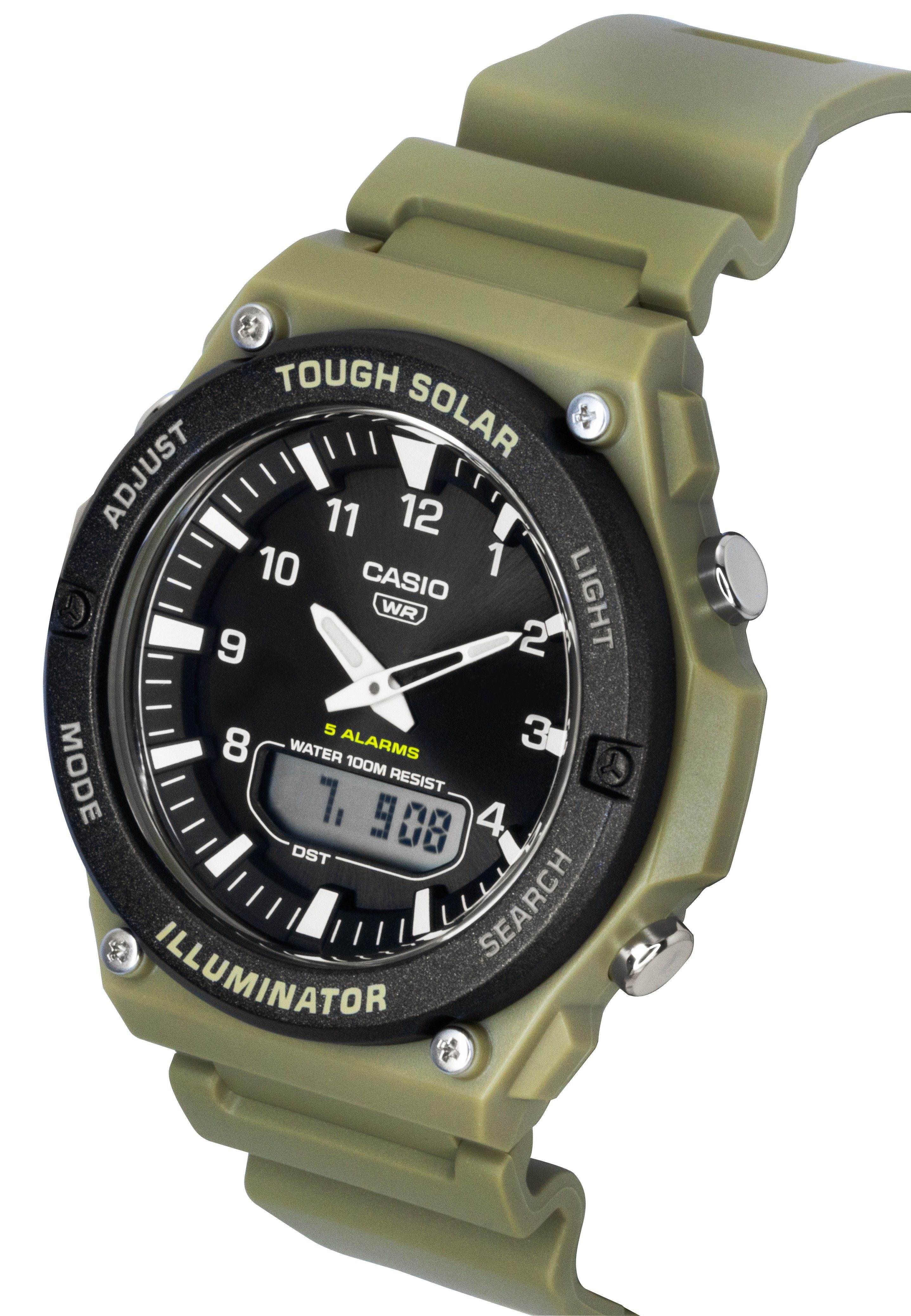 Casio Standard Analog Digital Resin Strap Black Dial Solar AQ-S820W-5AV 100M Men's Watch