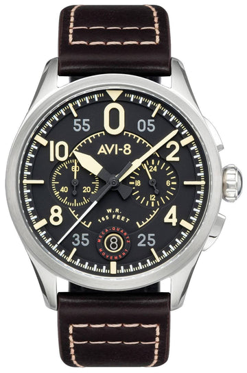 AVI-8 Spitfire Lock Midnight Oak Chronograph Quartz AV-4089-01 Men's Watch