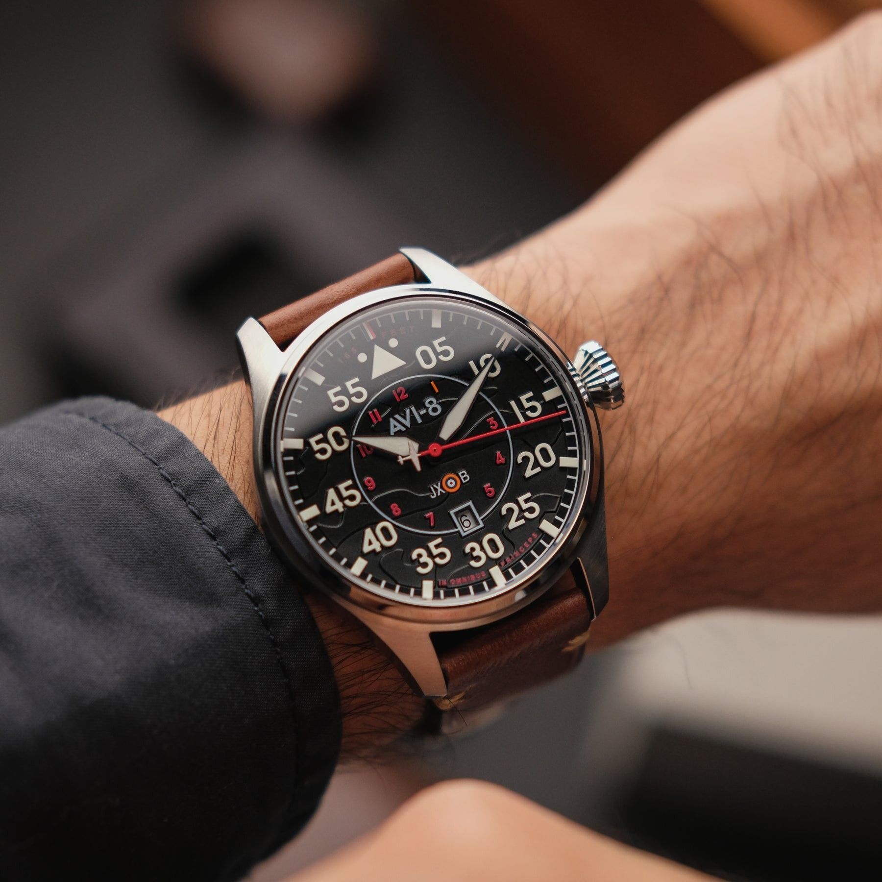 AVI-8 Hawker Hurricane Wittering Clowes Pilot Automatic AV-4097-01 Men's Watches