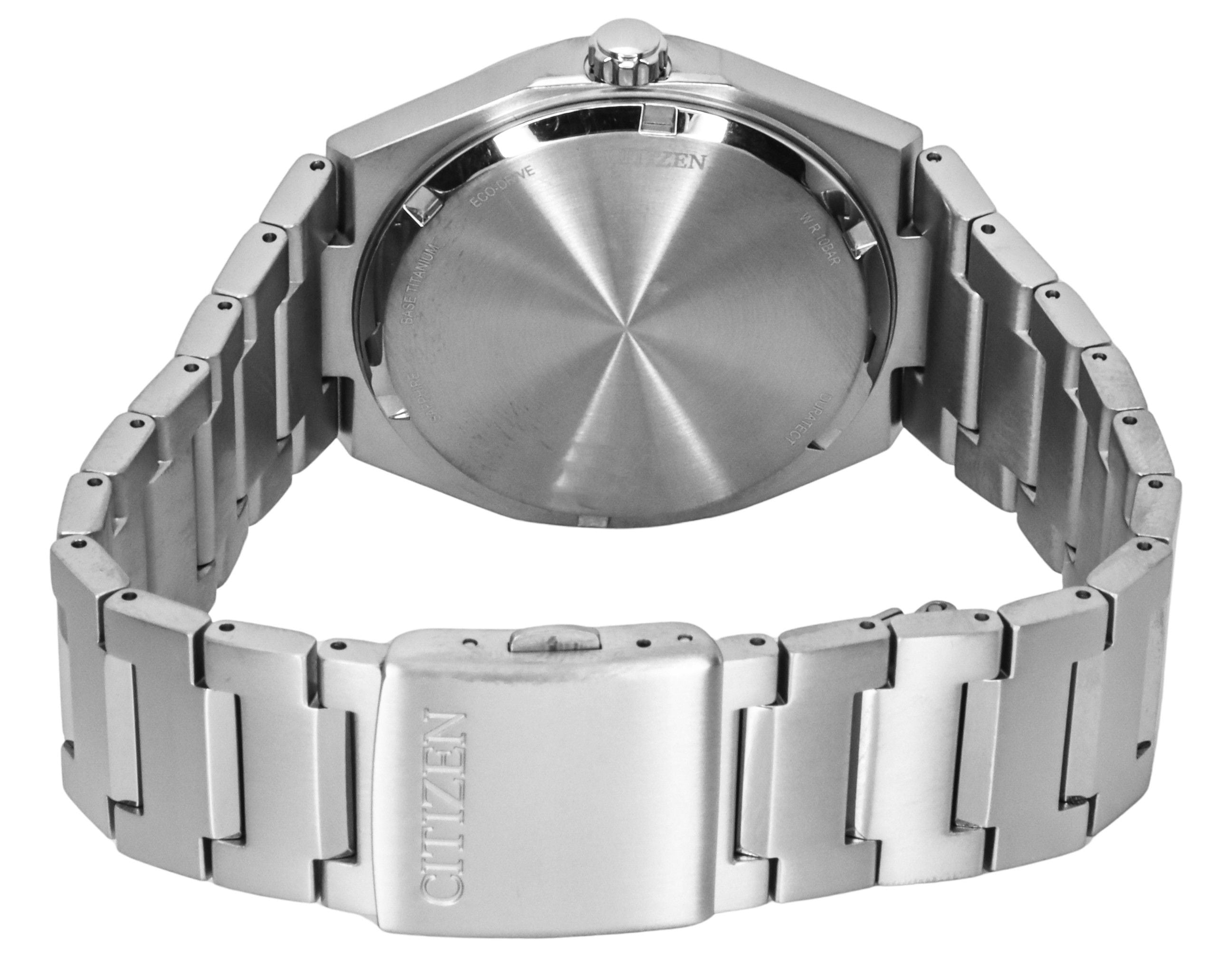 Citizen Zenshin Super Titanium Green Dial Eco-Drive AW0130-85X 100M Men's Watch
