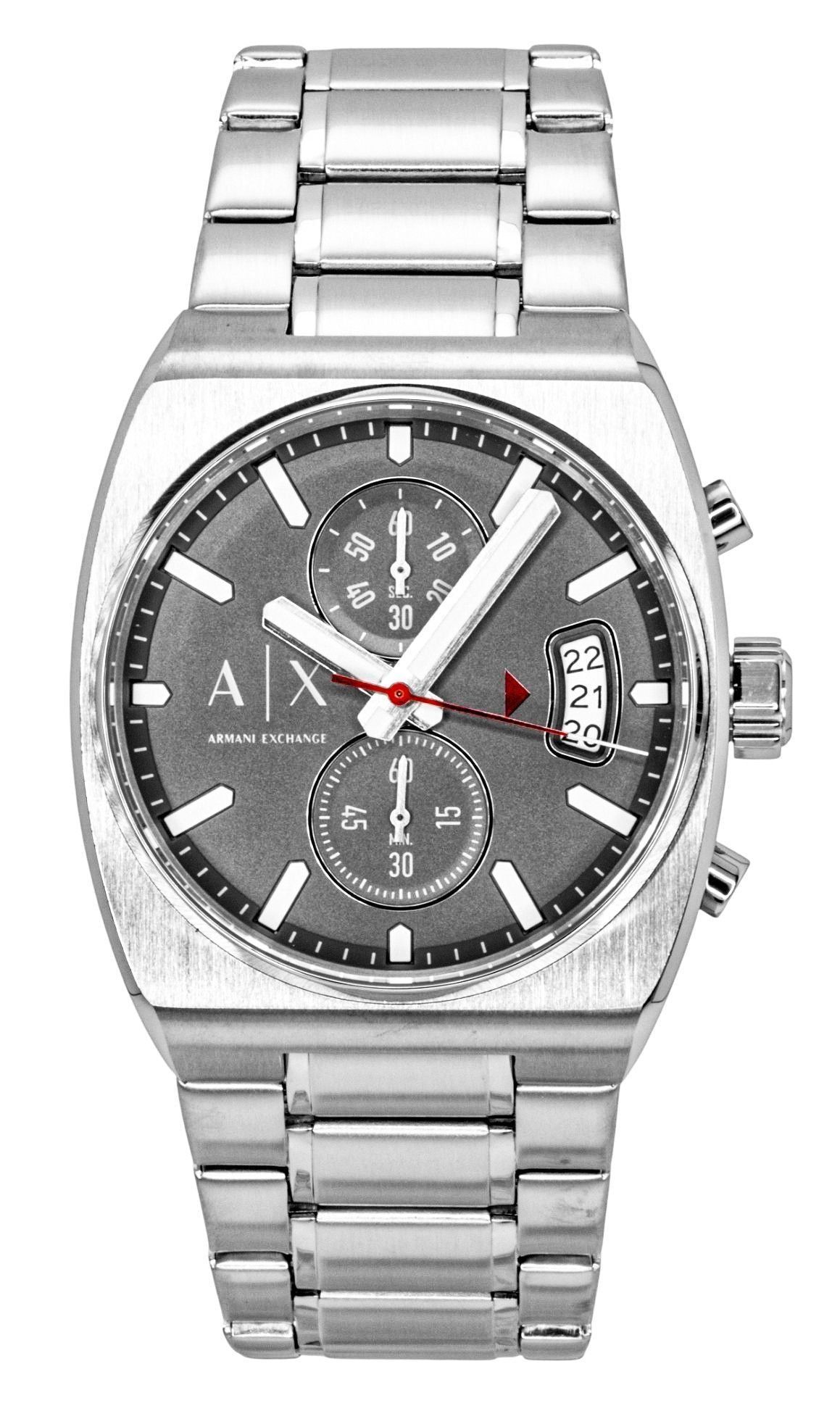 Armani Exchange Oliver Chronograph Stainless Steel Grey Dial Quartz AX2820 Men's Watch