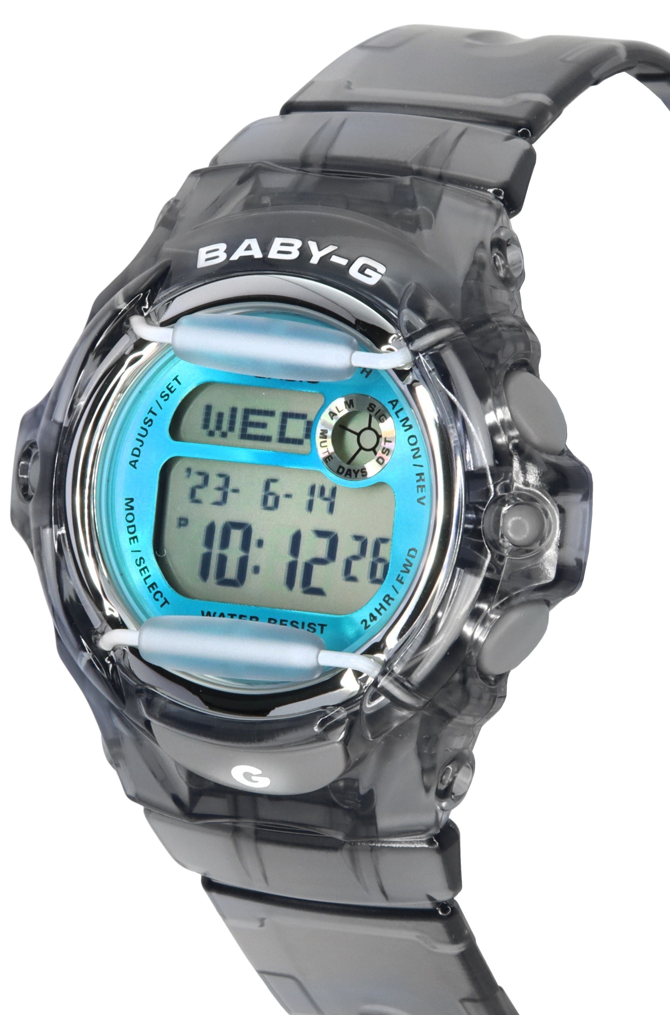 Casio Baby-G Digital Grey Resin Strap Quartz BG-169U-8B 200M Women's Watch