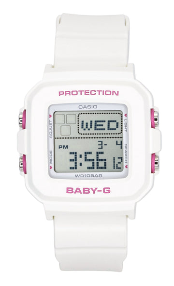 Casio Baby-G Plus Digital Resin Strap Quartz BGD-10KH-7 100M Women's Watch With Silicone Holder
