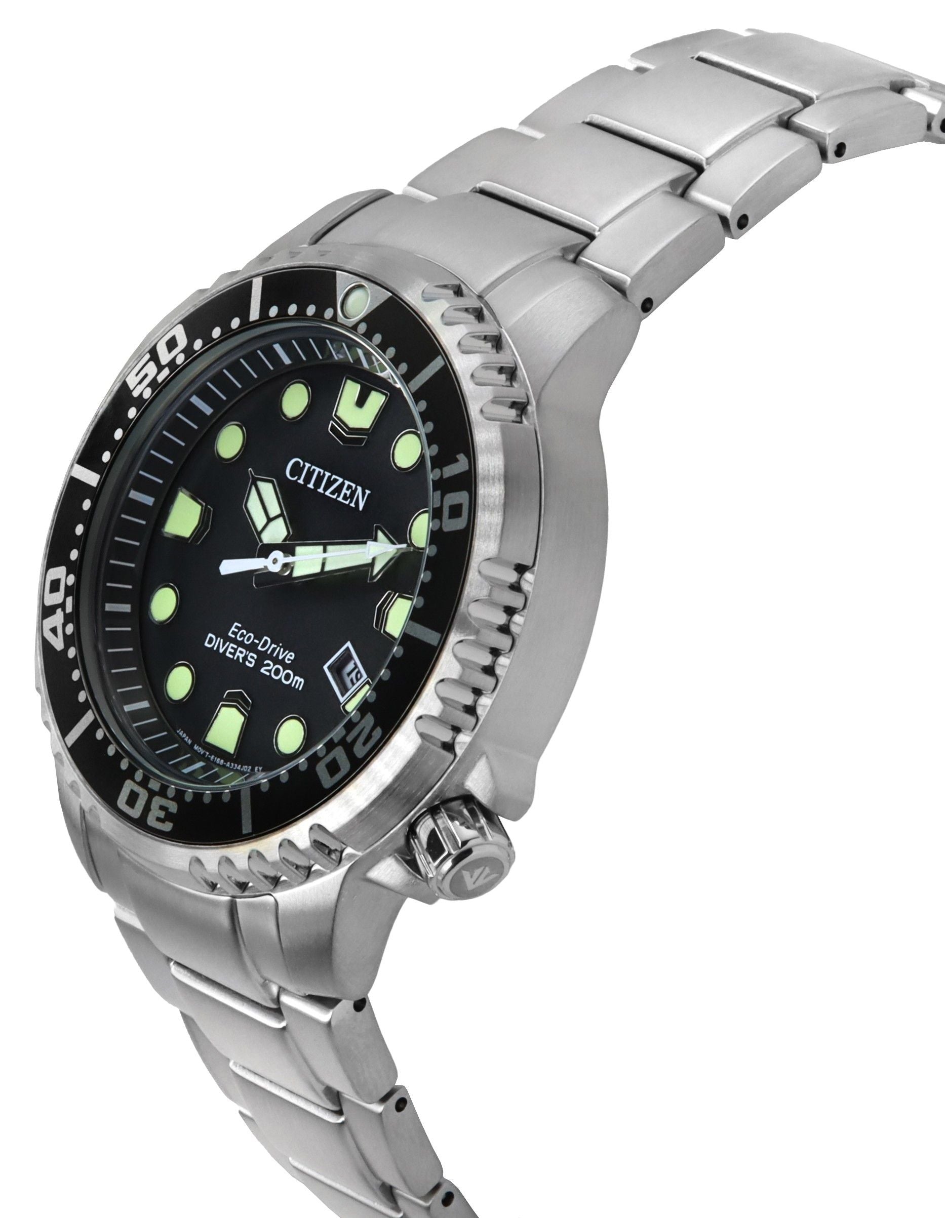 Citizen Promaster Dive Eco-Drive Stainless Steel Grey Dial Diver's BN0167-50H 200M Men's Watch