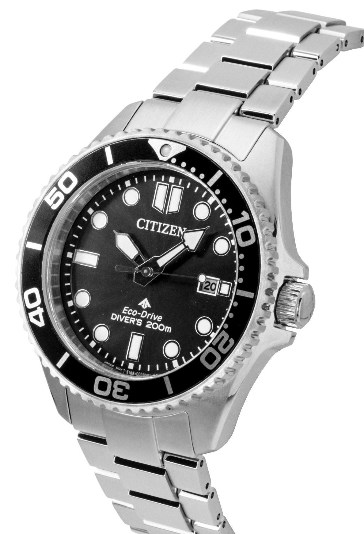 Citizen Promaster Dive Stainless Steel Black Dial Eco-Drive BN0261-51E 200M Men's Watch