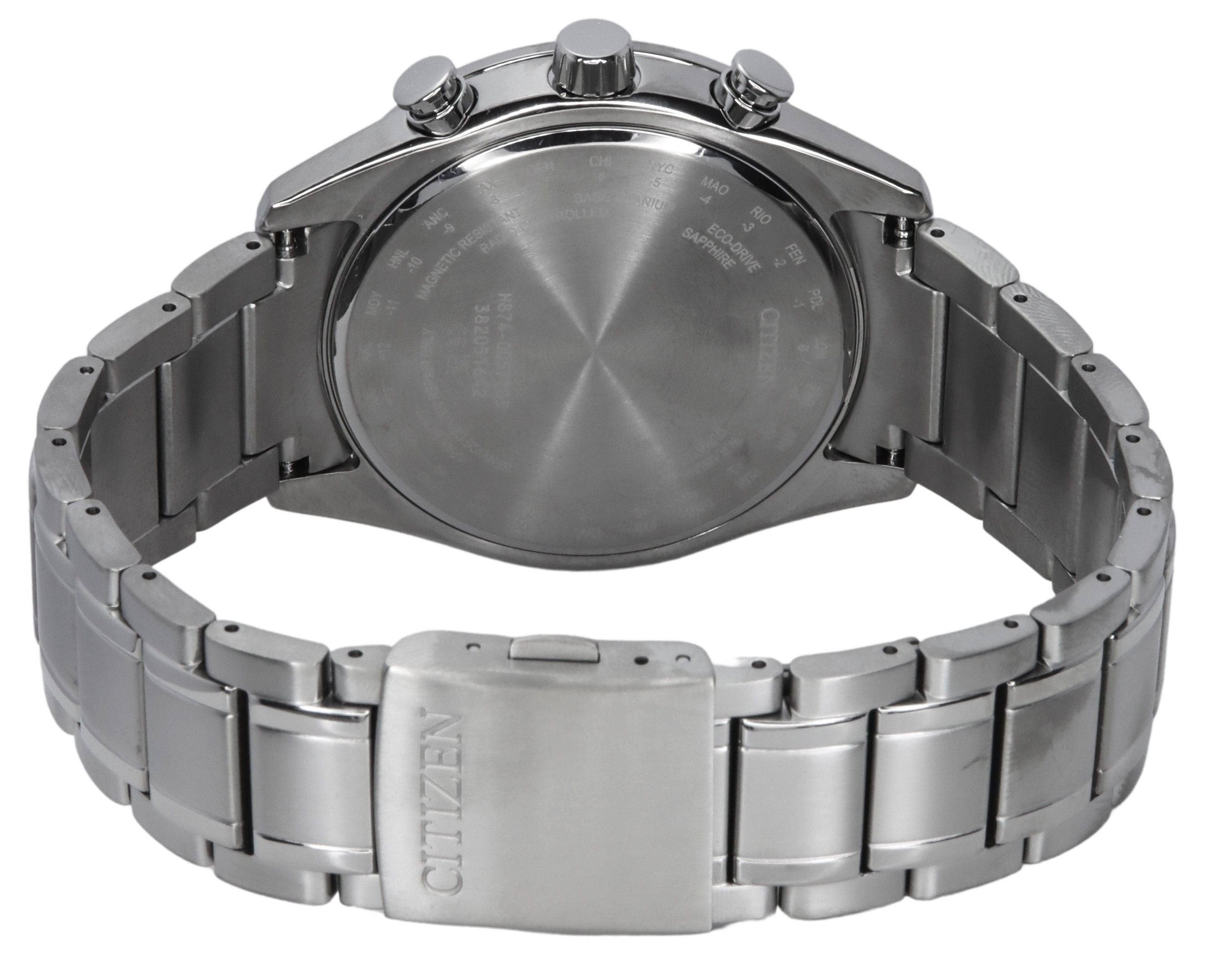 Citizen Eco-Drive Tsuki-yomi Super Titanium Radio Controlled Grey Dial BY1010-81H 100M Men's Watch