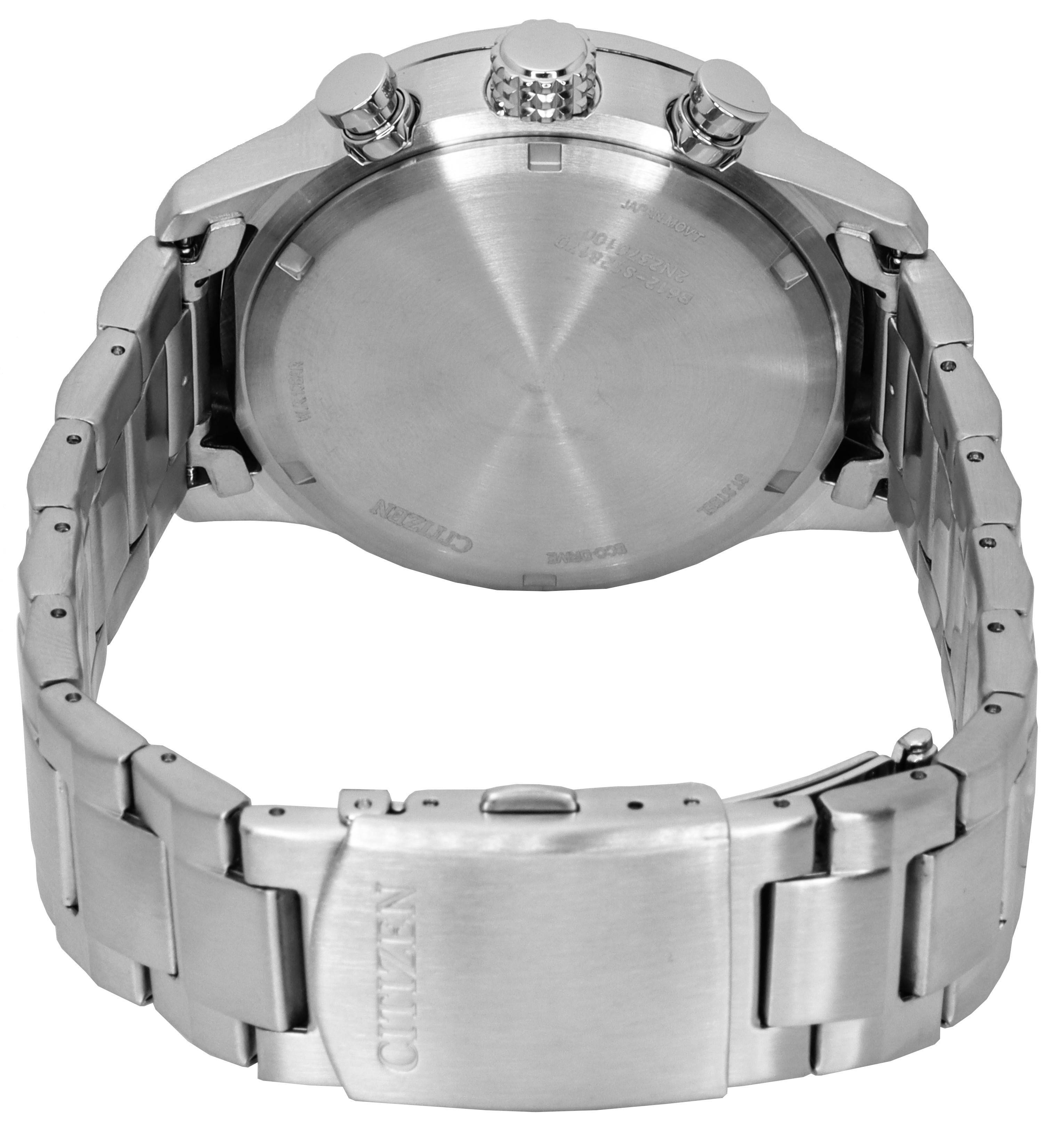 Citizen Pilot Stainless Steel Blue Dial Chronograph Eco-Drive CA0790-83L 100M Men's Watch