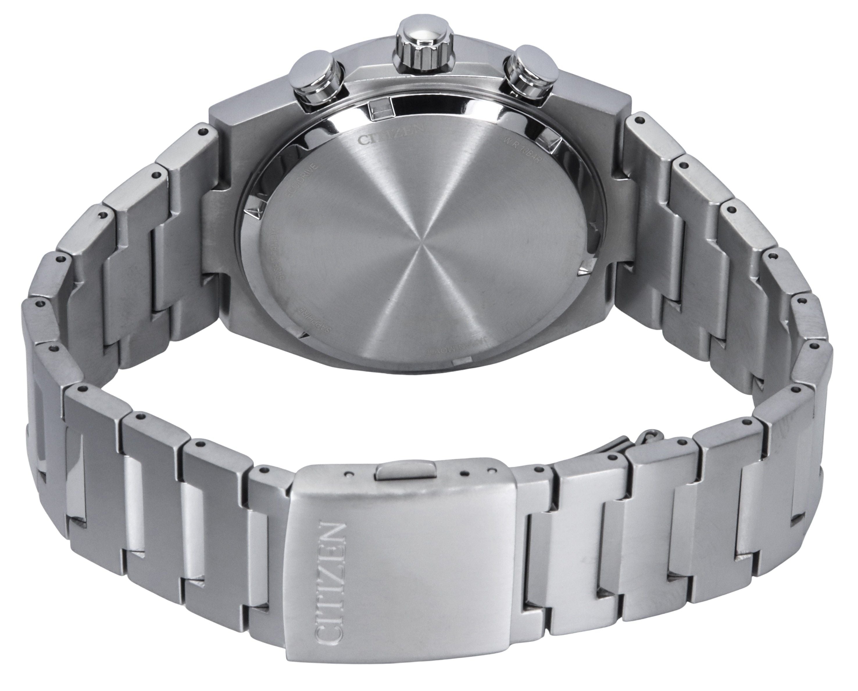 Citizen Zenshin Chronograph Super Titanium Silver Dial Eco-Drive CA4610-85A 100M Men's Watch