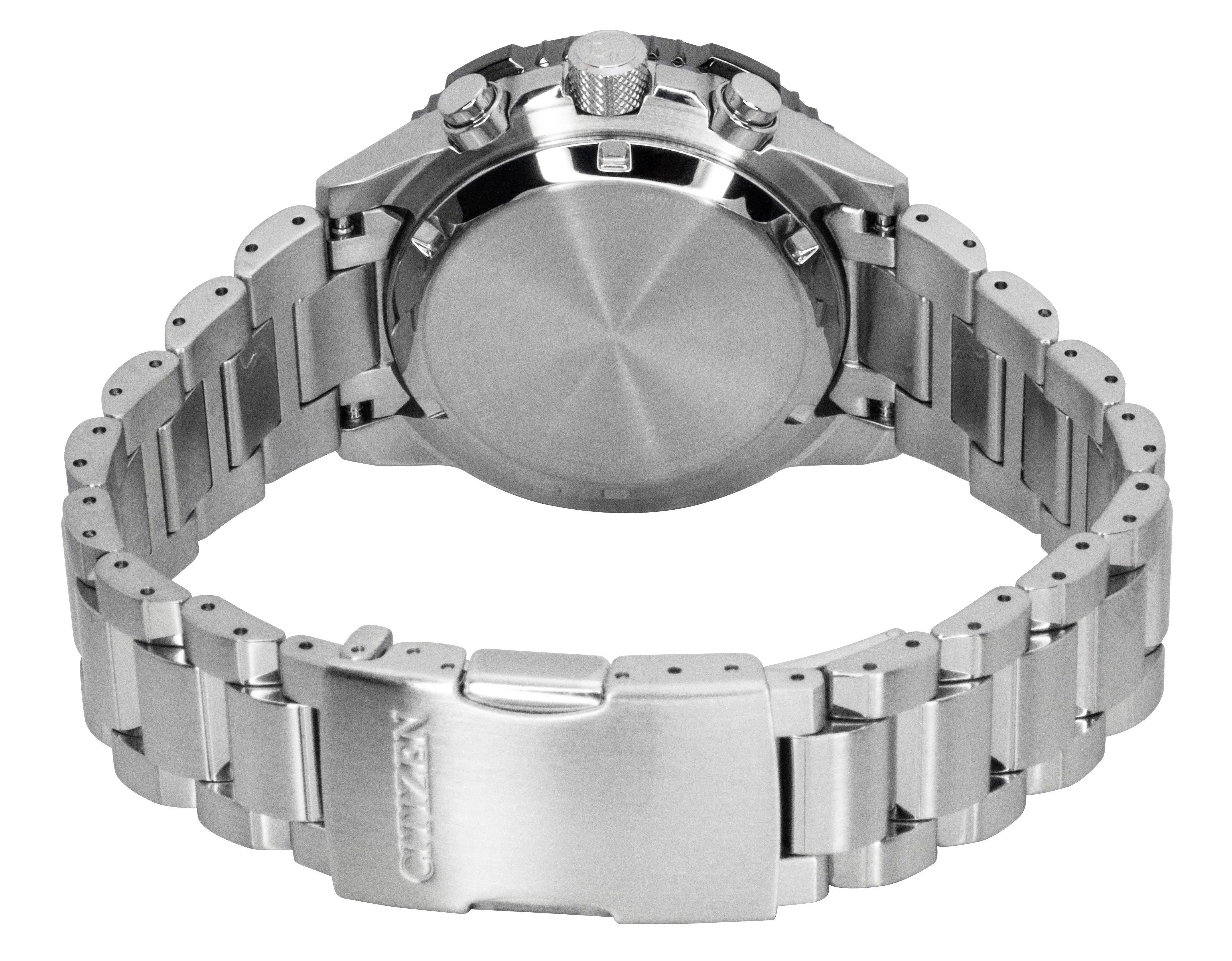 Citizen Promaster Sky Chronograph Stainless Steel Green Dial Eco-Drive Diver's CA4664-60W 200M Men's Watch