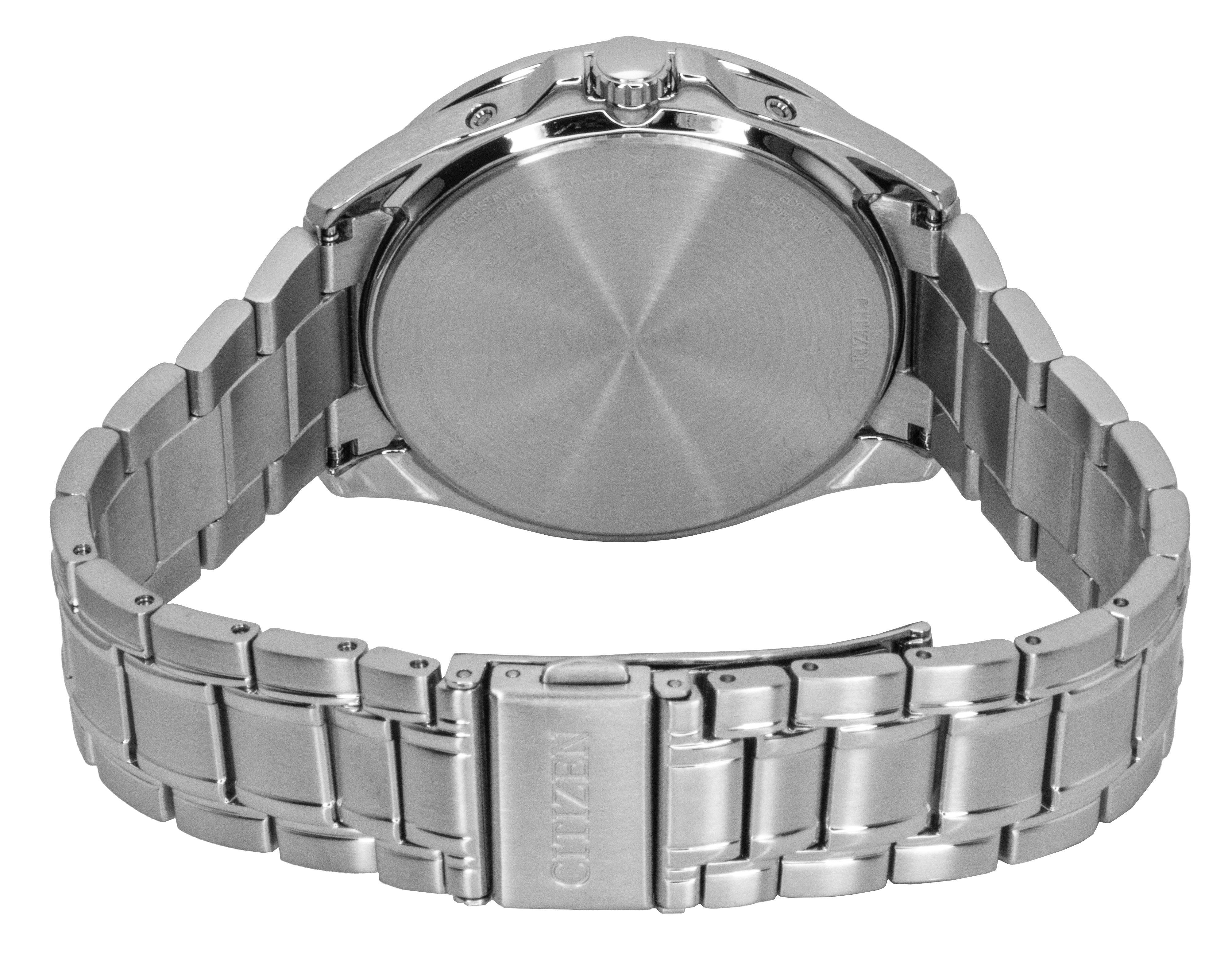 Citizen Eco-Drive Radio Controlled Stainless Steel Black Dial CB0250-84E 100M Men's Watch