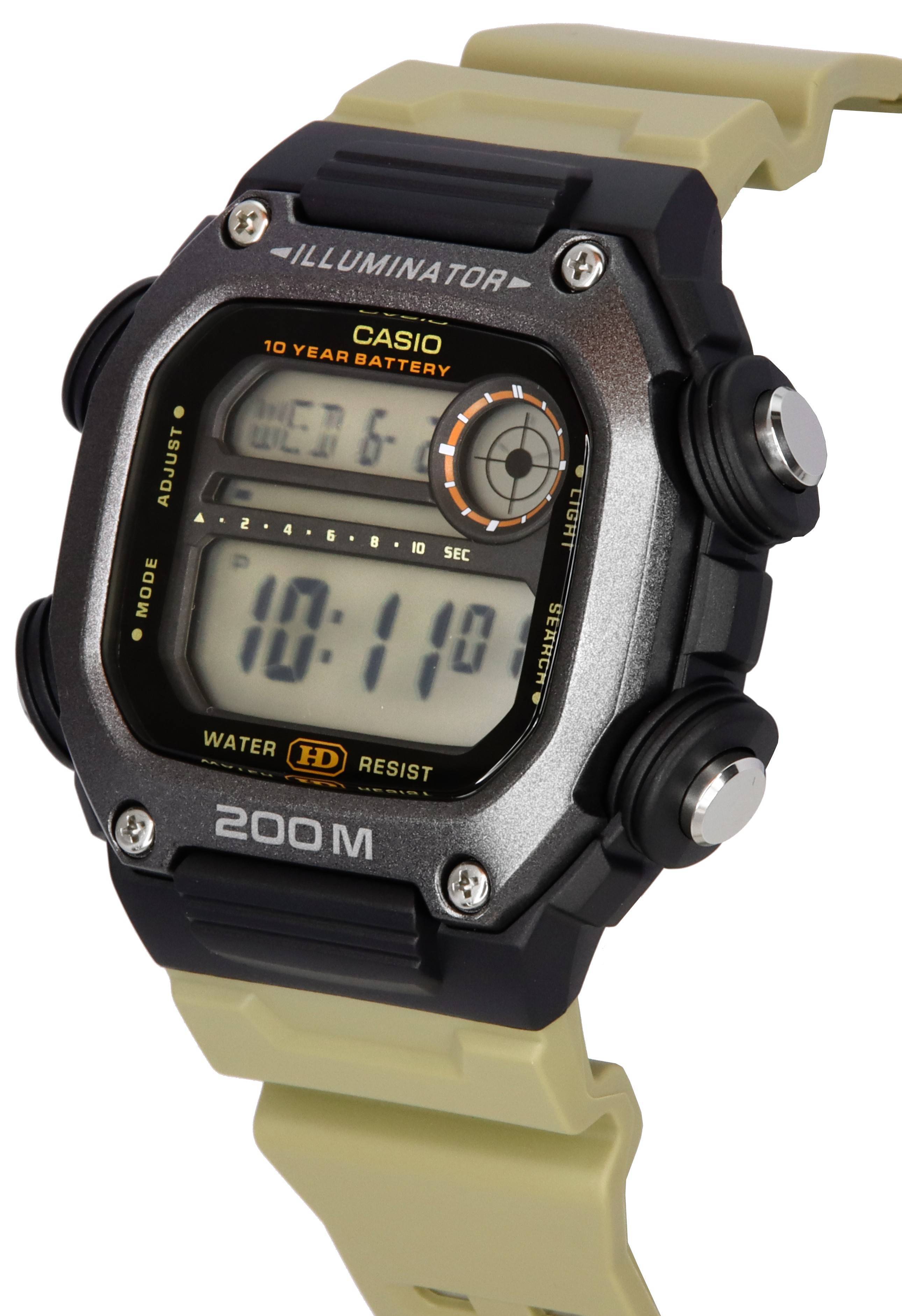 Casio Standard Digital Sand Resin Band Quartz DW-291HX-5A DW291HX-5 200M Men's Watch