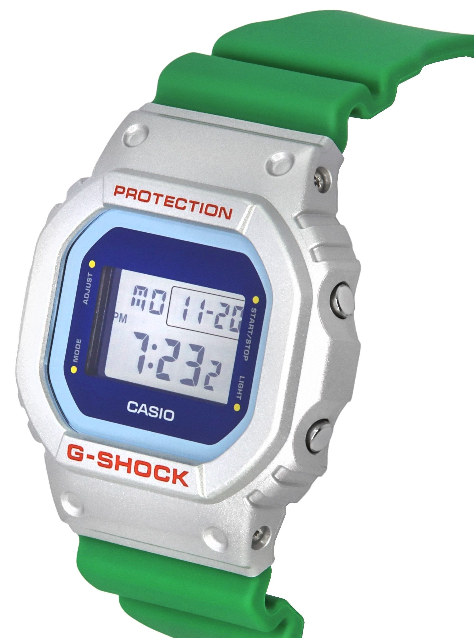 Casio G-Shock Euphoria Series Digital Green Resin Strap Quartz DW-5600EU-8A3 200M Men's Watch