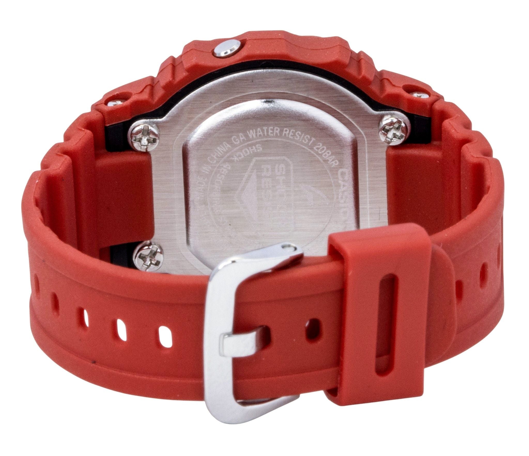 Casio G-Shock Nano Digital Red Bio-Based Resin Strap Quartz DWN-5600-4 200M Unisex Watch