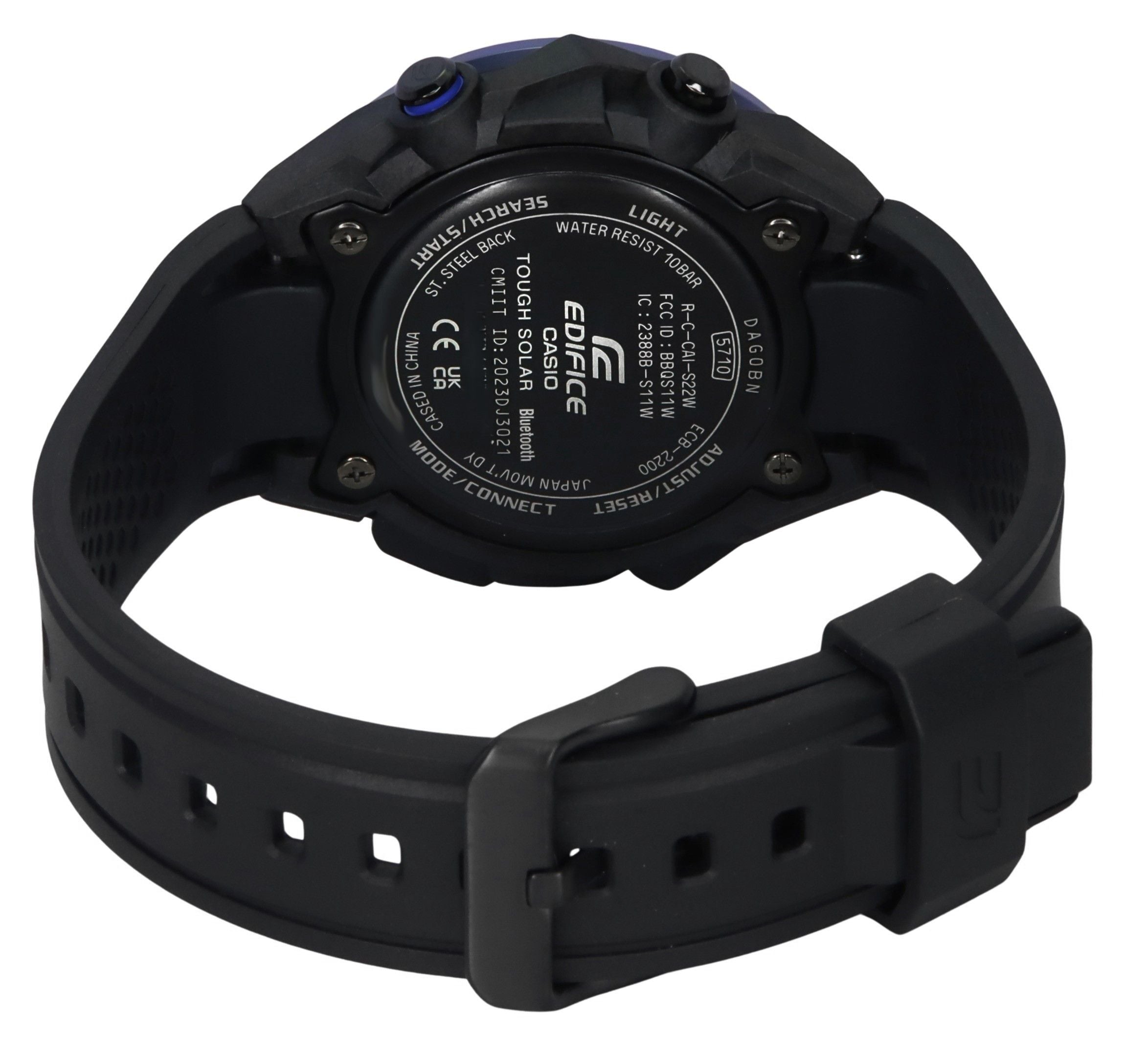 Casio Edifice Windflow Analog Digital Smartphone Link Black Dial Tough Solar ECB-2200PB-1A 100M Men's Watch