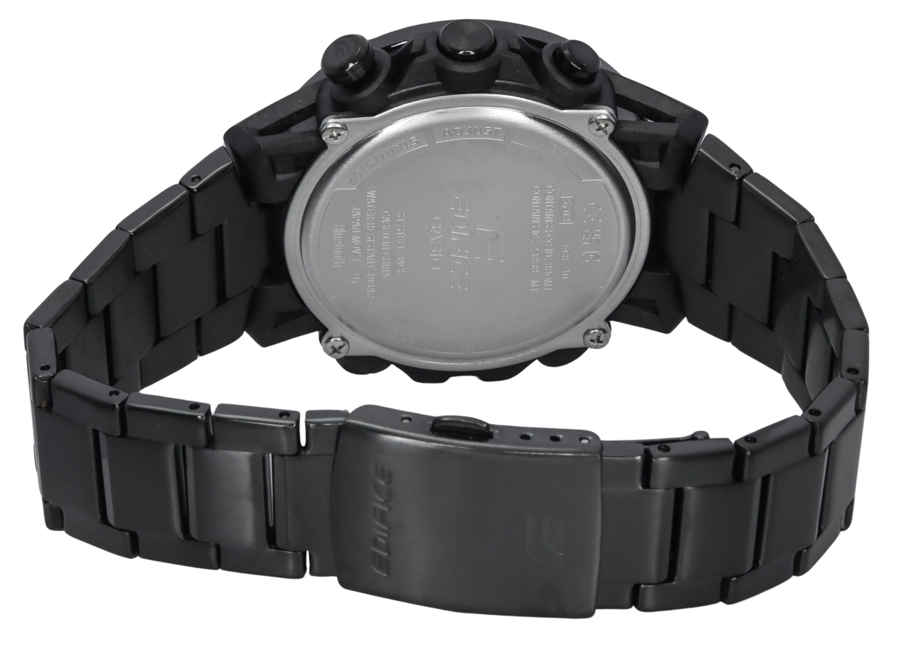 Casio Edifice Sospensione Smartphone Link Bluetooth Analog Digital Black Dial Quartz ECB-40BK-1A 100 Men's Watch