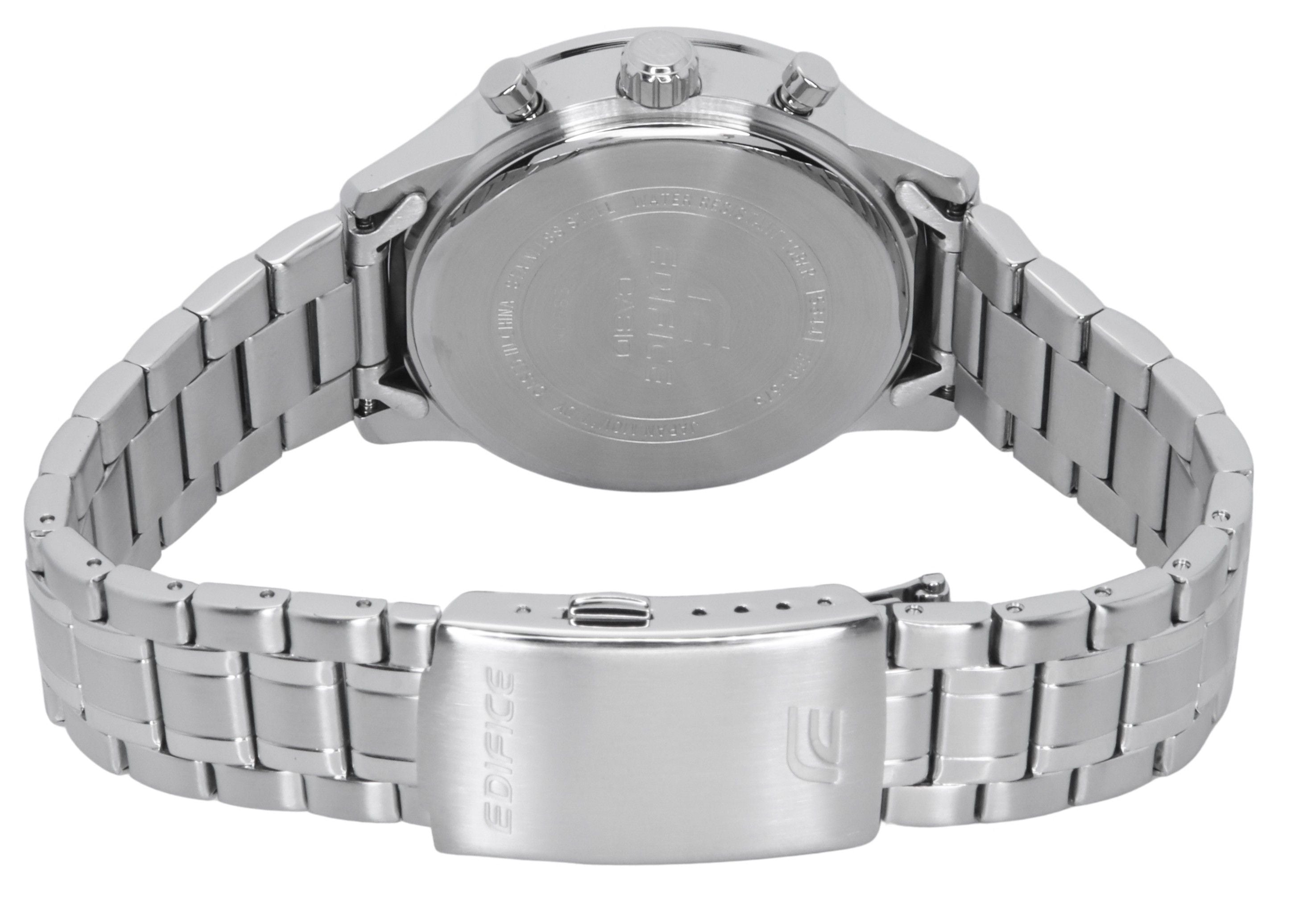 Casio Edifice Analog Chronograph Stainless Steel Blue Dial Quartz EFR-575D-2A 100M Men's Watch