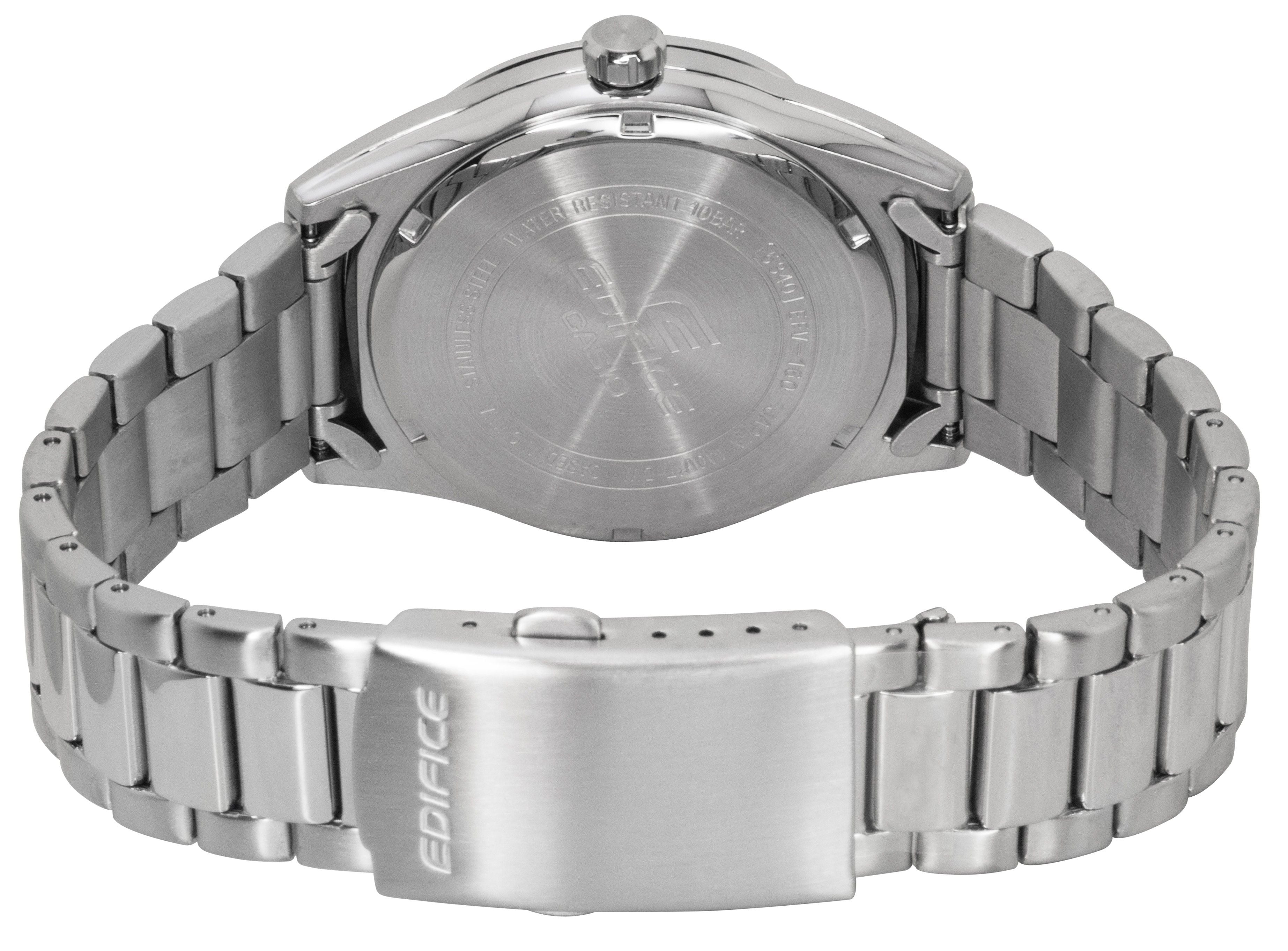 Casio Edifice Analog Stainless Steel Green Dial Quartz EFV-160D-3A 100M Men's Watch