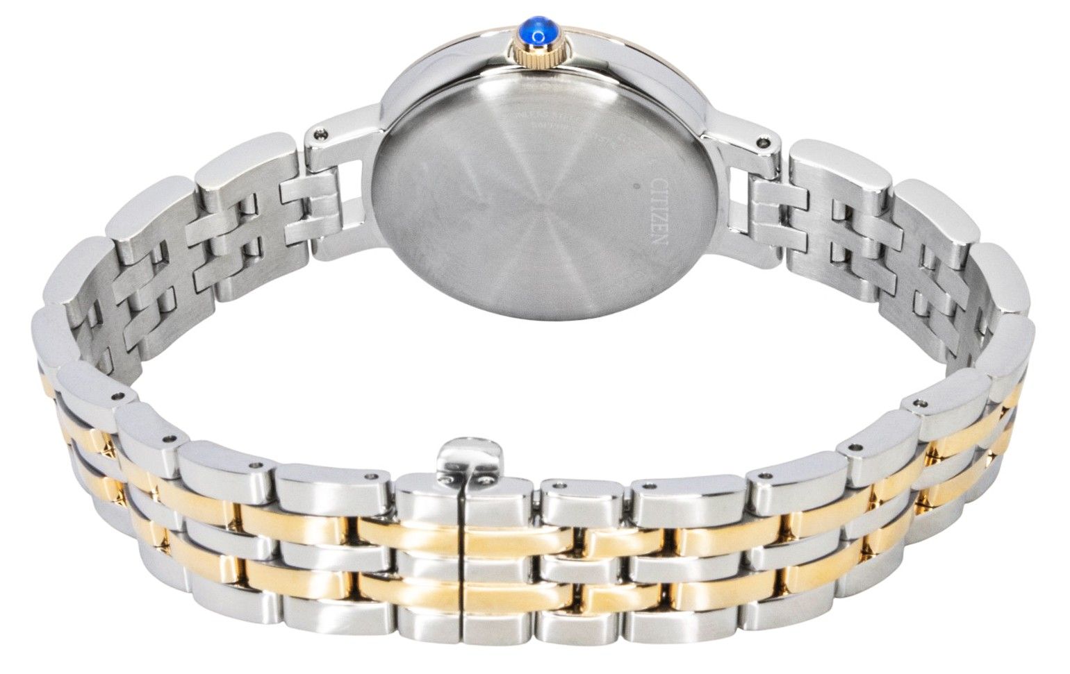 Citizen L Classic Two Tone Stainless Steel Mother Of Pearl Dial Eco-Drive EM0996-84Y Women's Watch