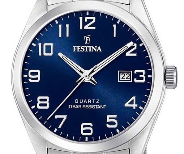 Festina Classics Stainless Steel Blue Dial Quartz F20437-3 Men's Watch
