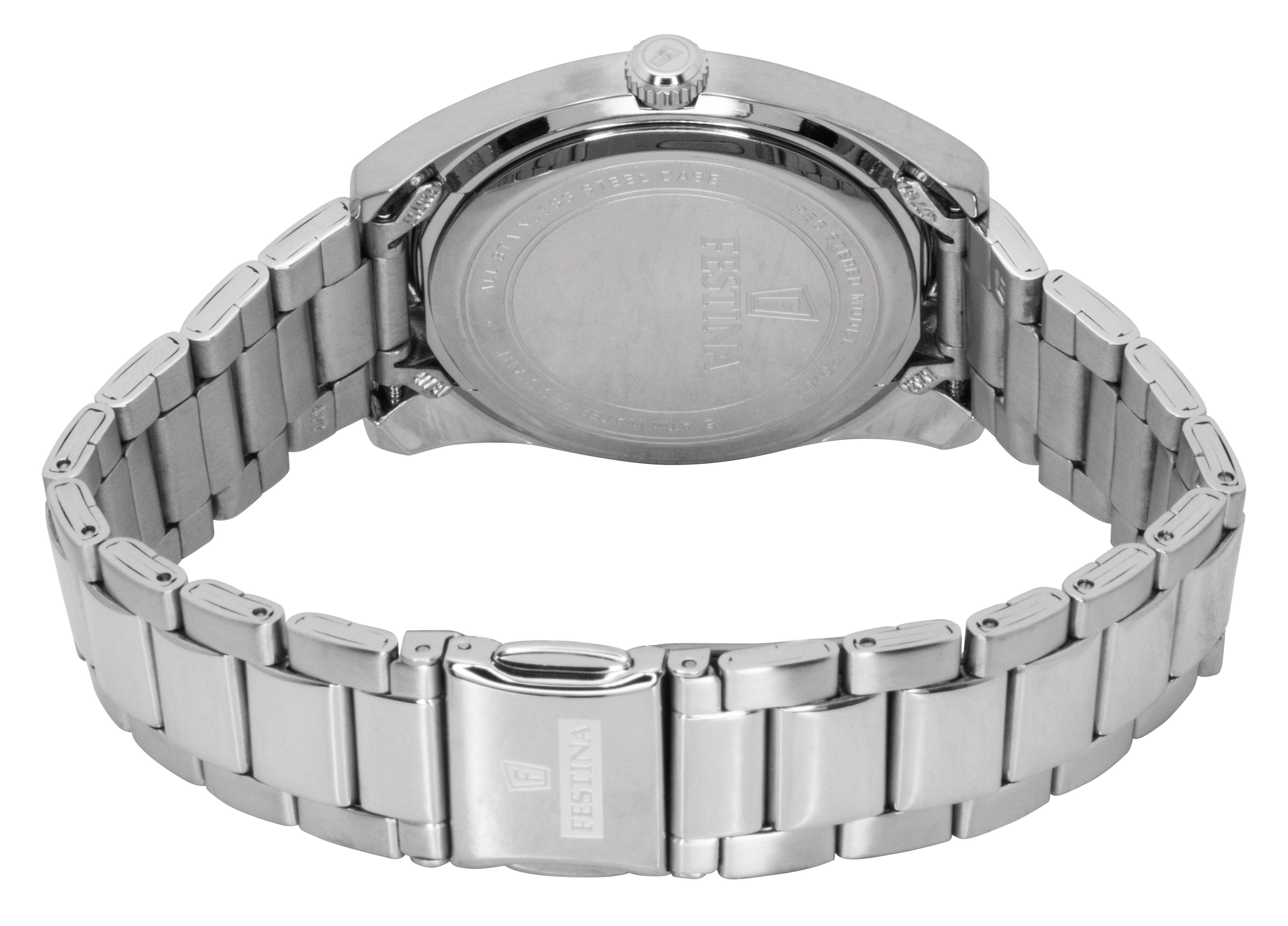Festina Classic Stainless Steel Grey Dial Quartz F20707-3 Men's Watch