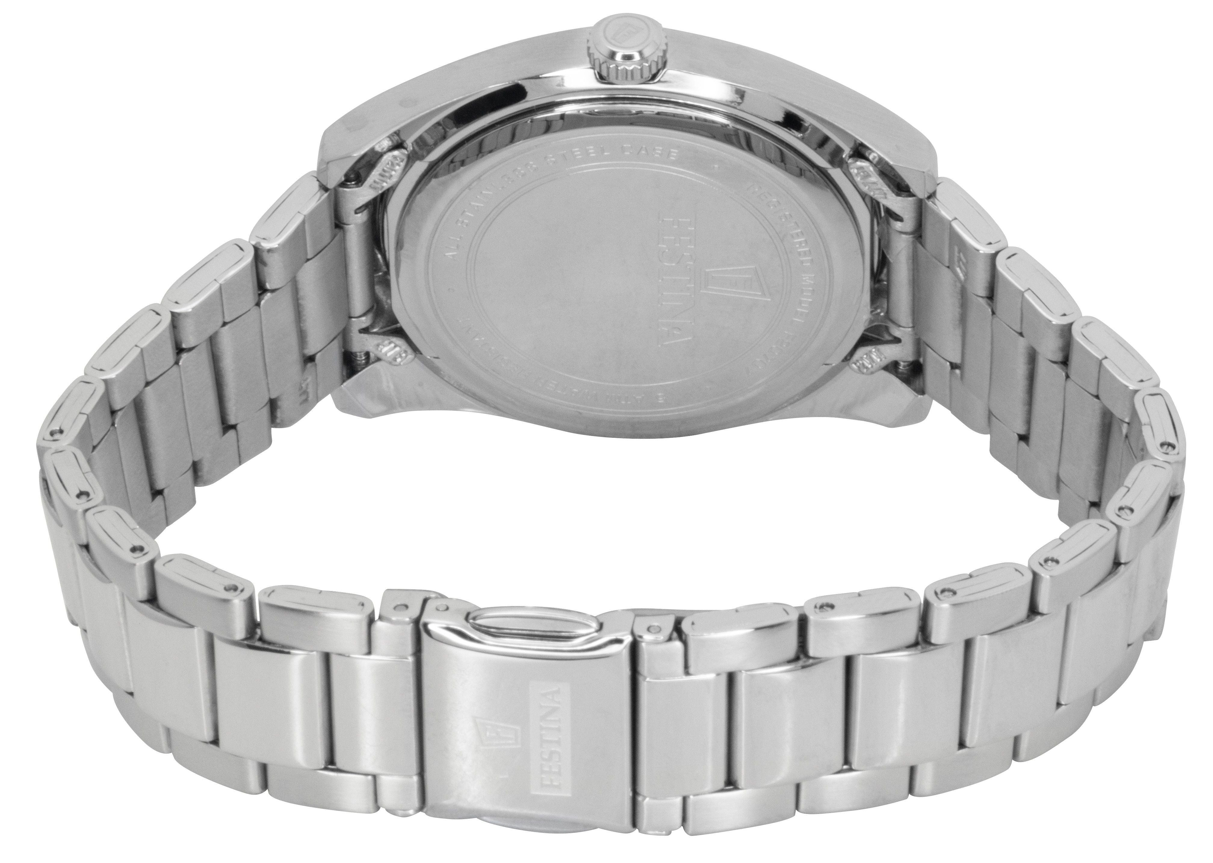 Festina Classic Stainless Steel Black Dial Quartz F20707-6 Men's Watch