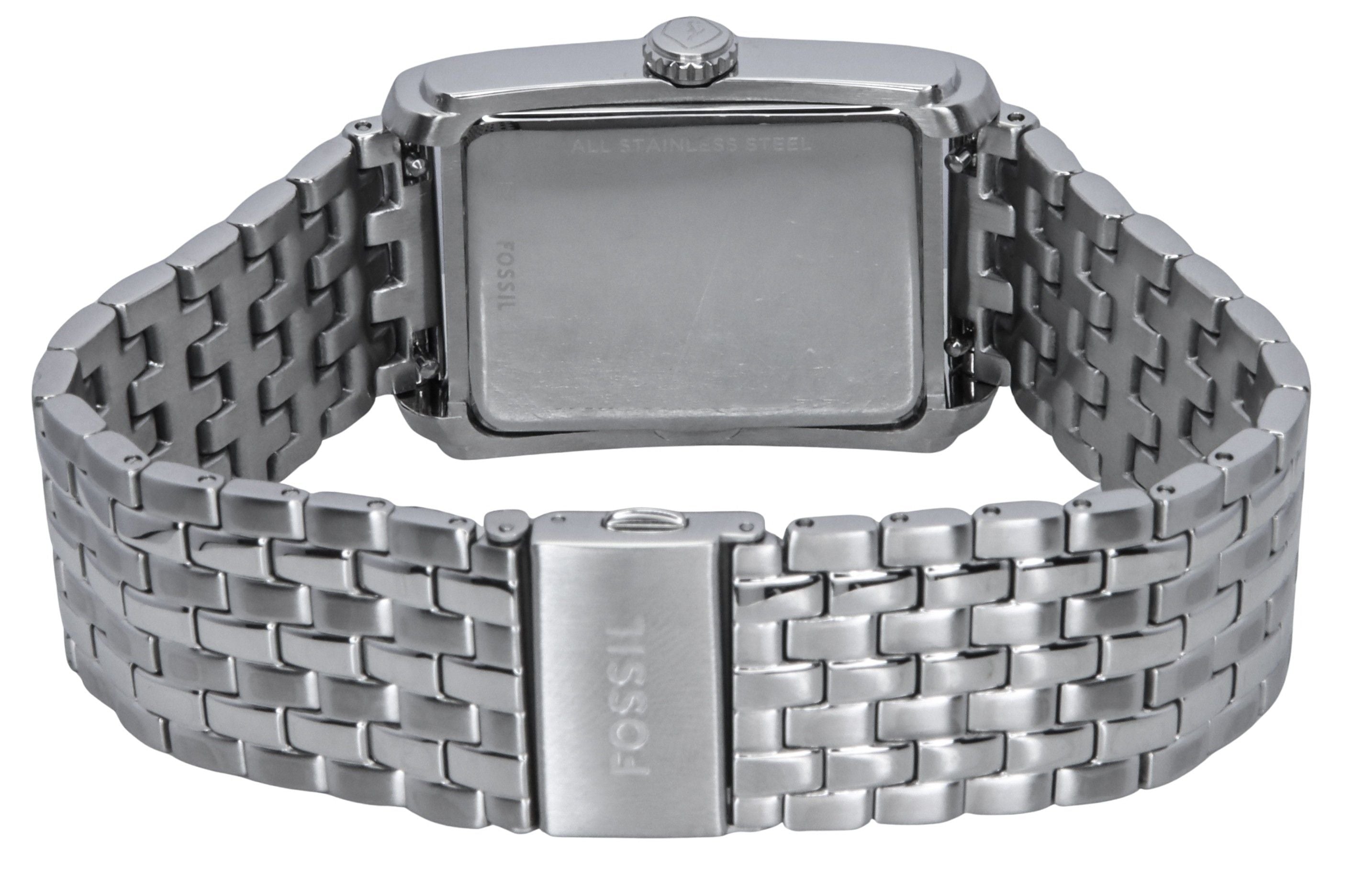 Fossil Carraway Stainless Steel Silver Dial Quartz FS6008 Men's Watch
