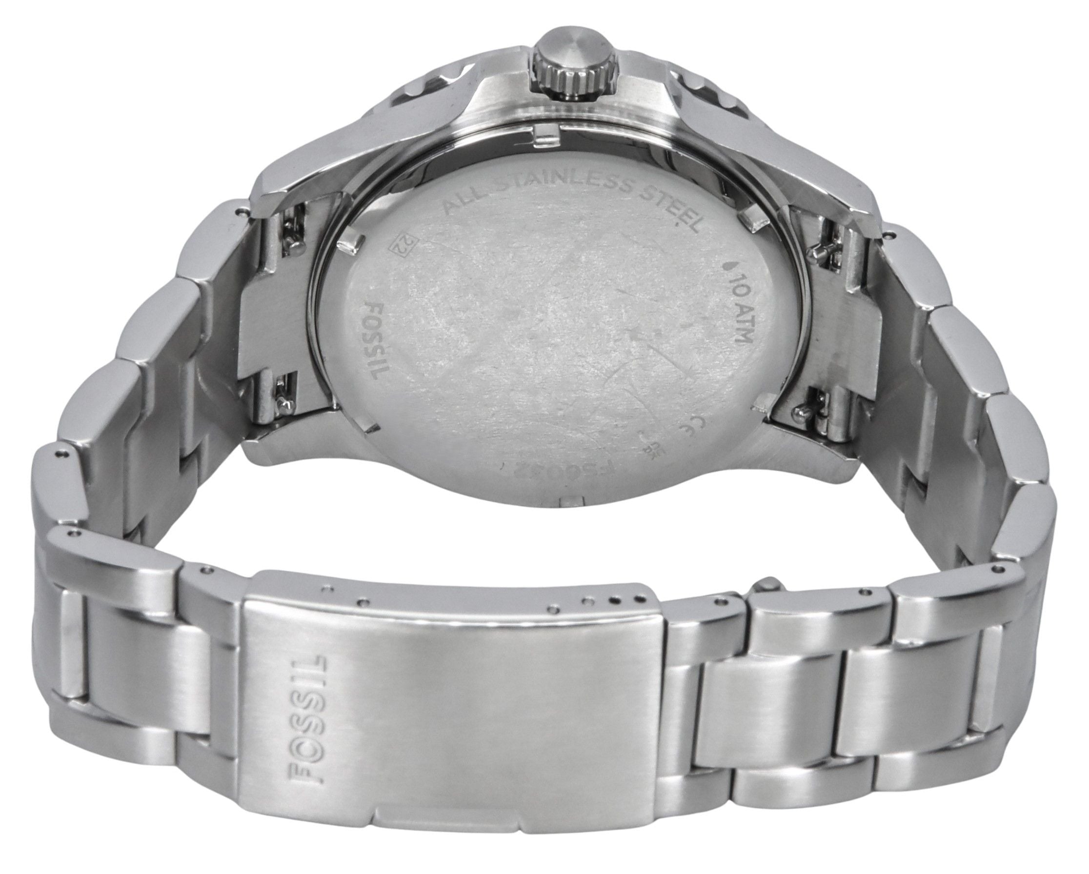 Fossil Blue Dive Stainless Steel Black Dial Quartz FS6032 100M Men's Watch