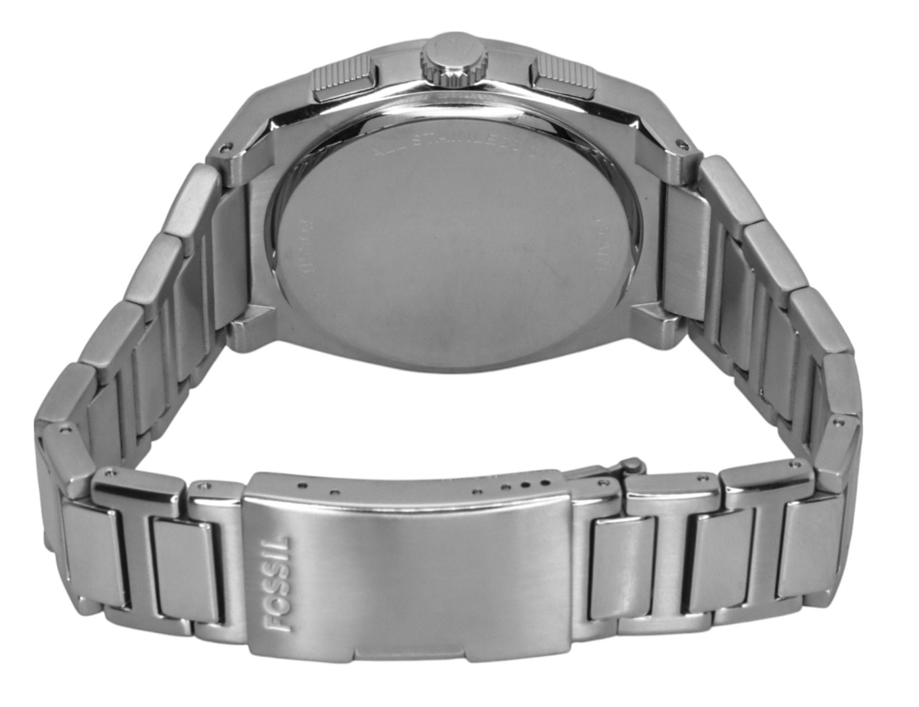 Fossil Everett Chronograph Stainless Steel Blue Dial Quartz FS6105 Men's Watch