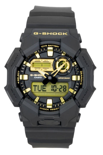 Casio G-Shock Analog Digital Bio-Based Resin Strap Black Dial Quartz GA-010GB-1A9 200M Men's Watch