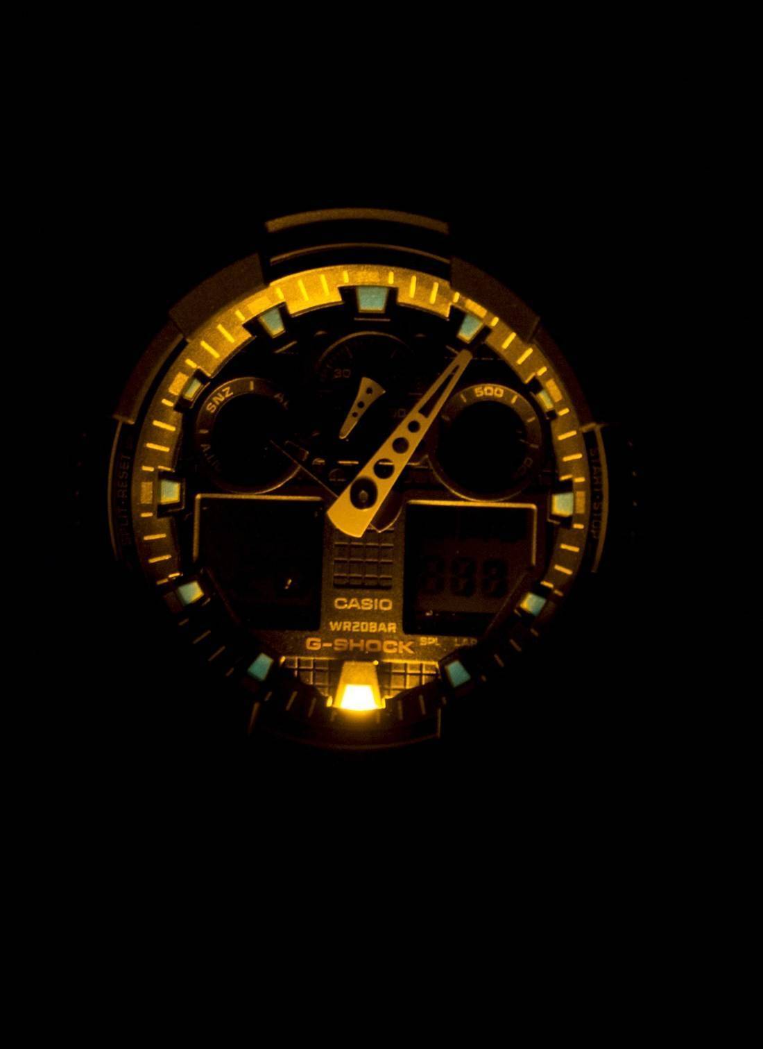 Casio G-Shock Velocity Indicator Alarm GA-100-1A4 Men's Watch