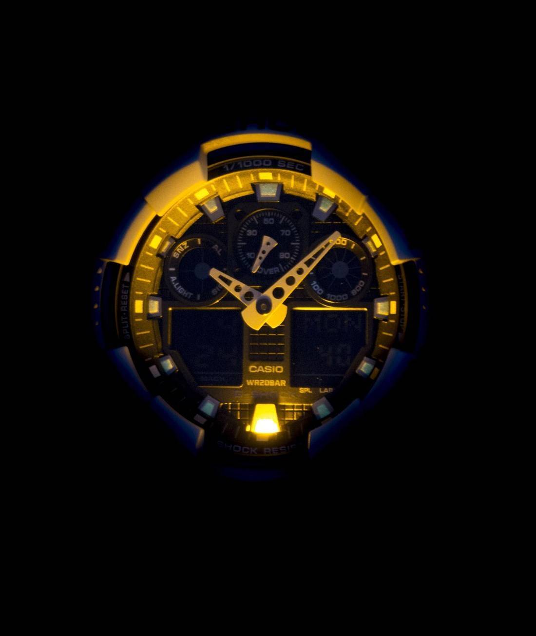 Casio G-Shock Analog Digital Shock Resistant GA-100B-7A GA100B-7A Men's Watch