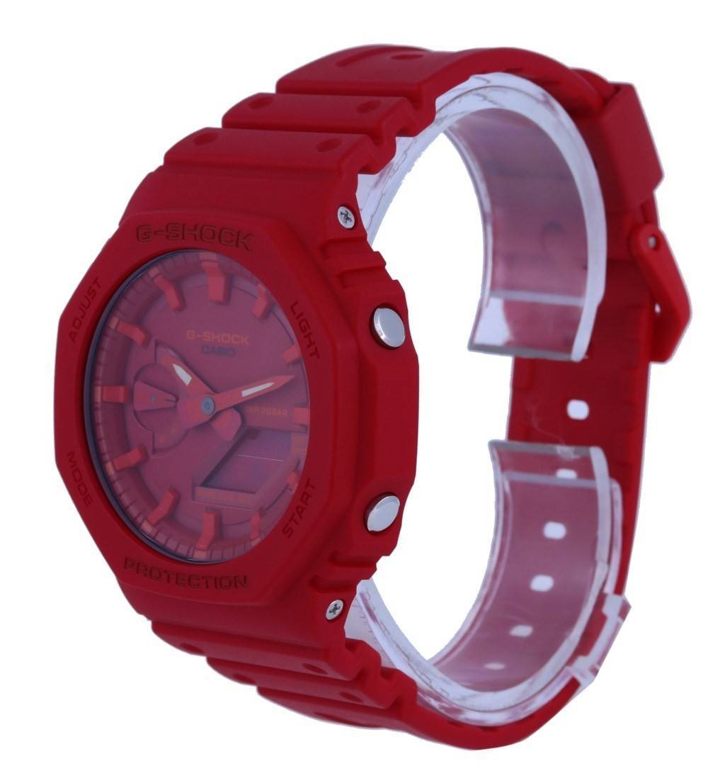Casio G-Shock Carbon Core Guard Resin Strap Analog Digital GA-2100-4A GA2100-4 200M Men's Watch
