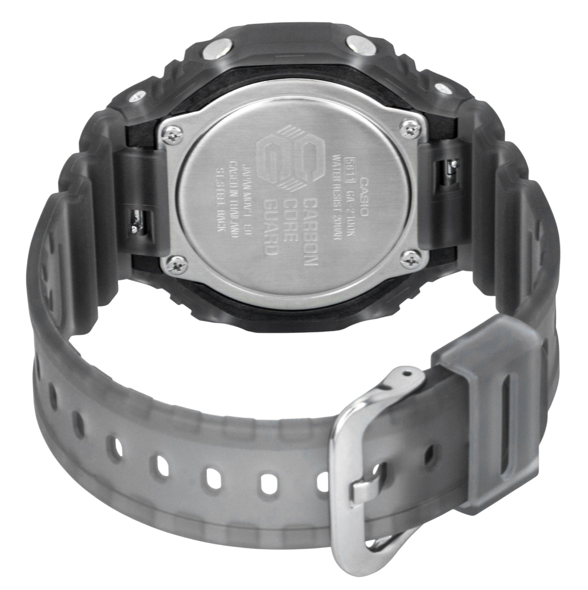 Casio G-Shock Analog Digital Resin Strap Black Dial Quartz GA-2100K-1A 200M Men's Watch