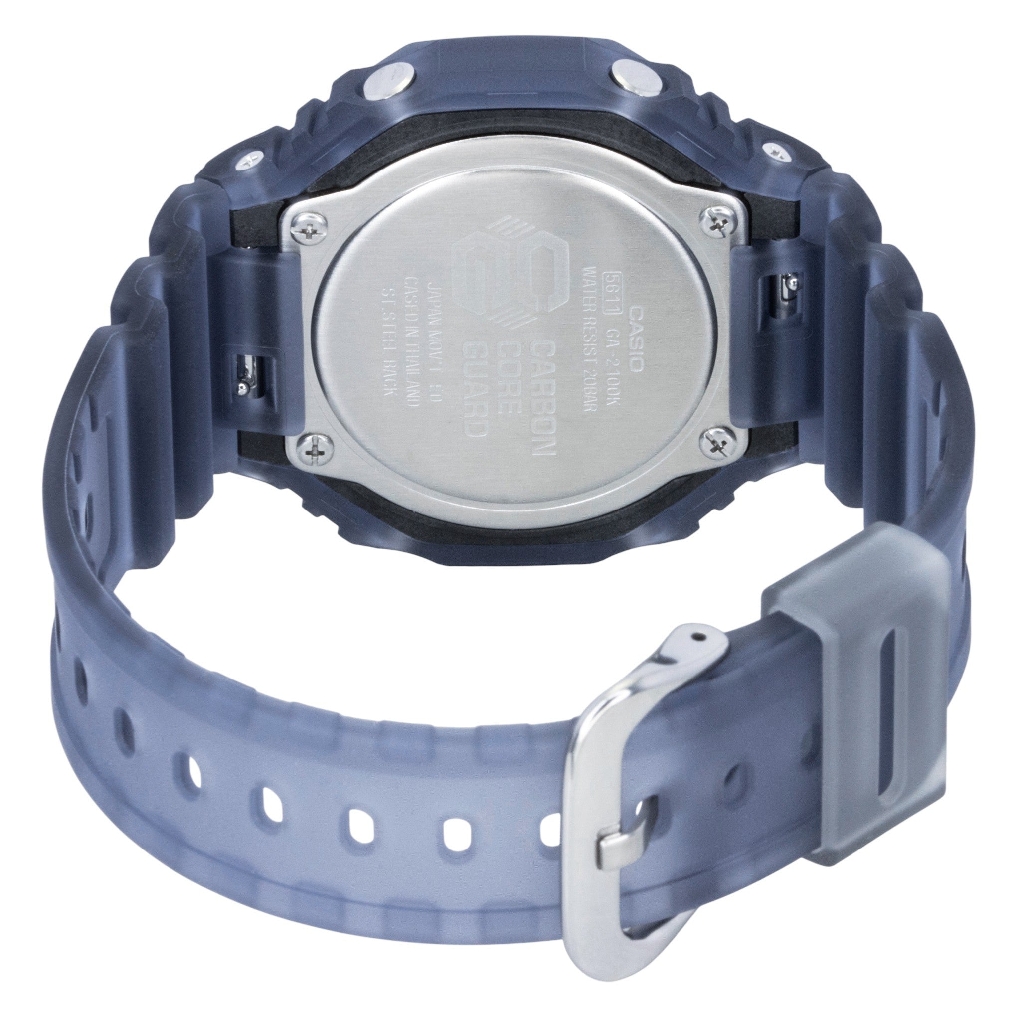Casio G-Shock Analog Digital Resin Strap Black Dial Quartz GA-2100K-2A 200M Men's Watch