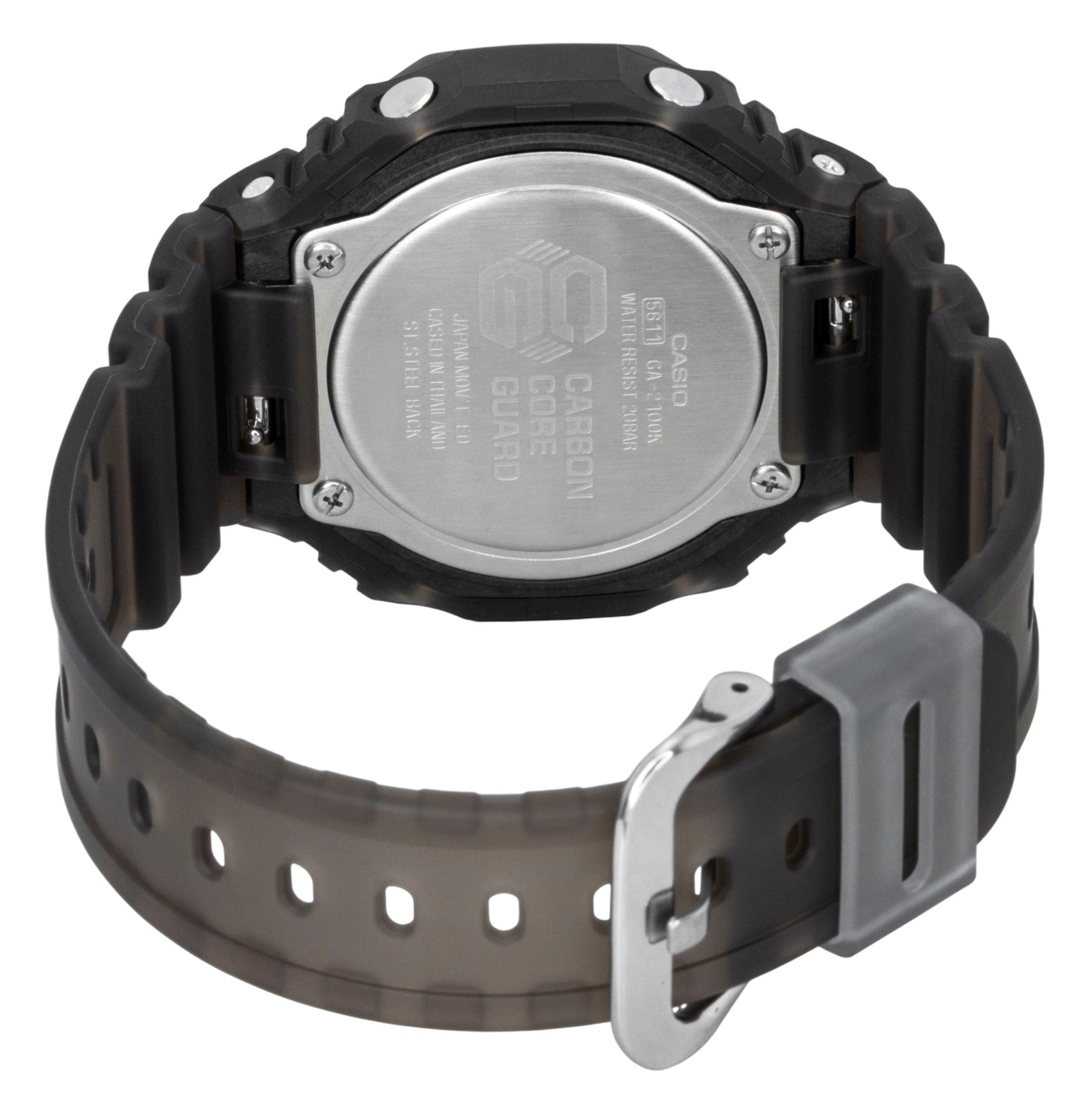 Casio G-Shock Analog Digital Resin Strap Black Dial Quartz GA-2100K-5A 200M Men's Watch