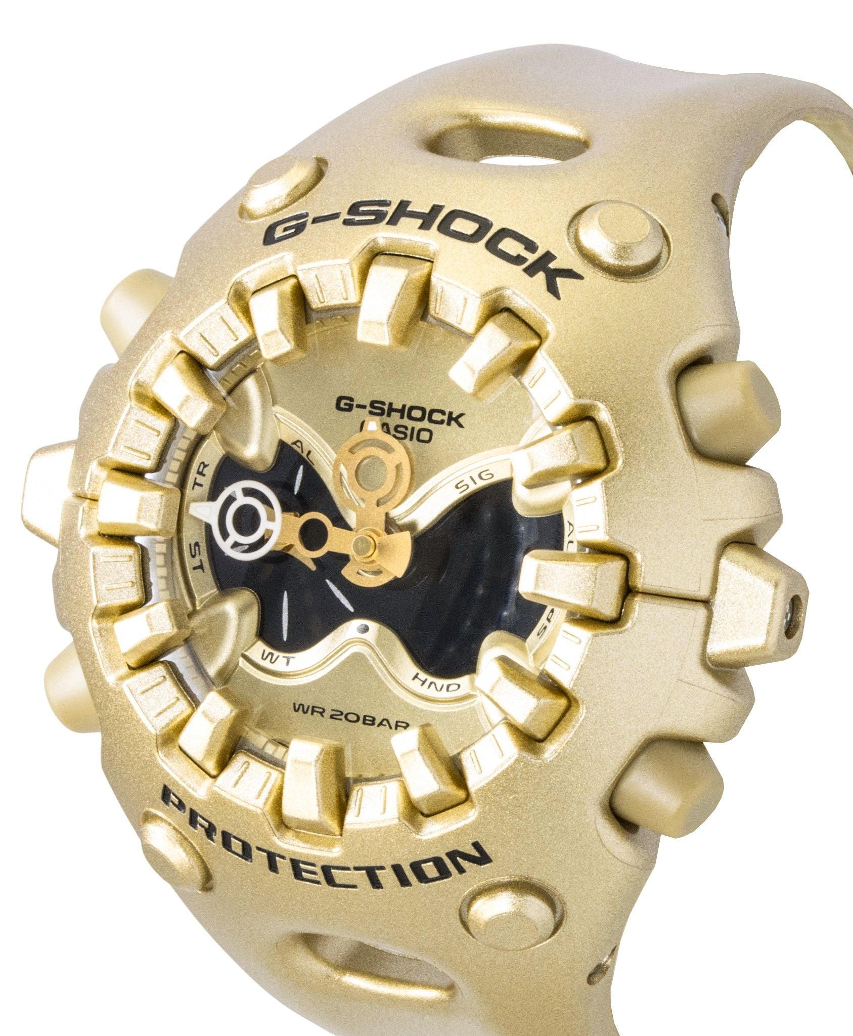 Casio G-Shock Analog Digital Resin Strap Gold Dial Quartz GA-V01A-9A 200M Unisex Watch