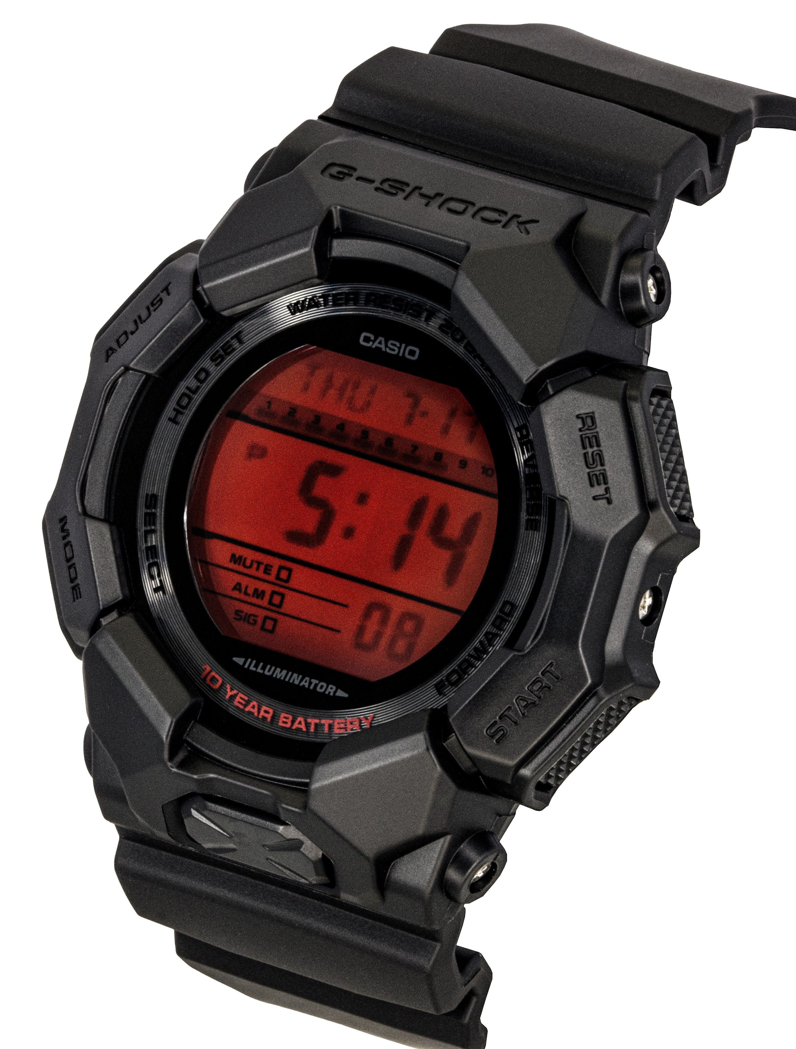 Casio G-Shock Digital Resin Strap Quartz GD-010BBR-1 200M Men's Watch