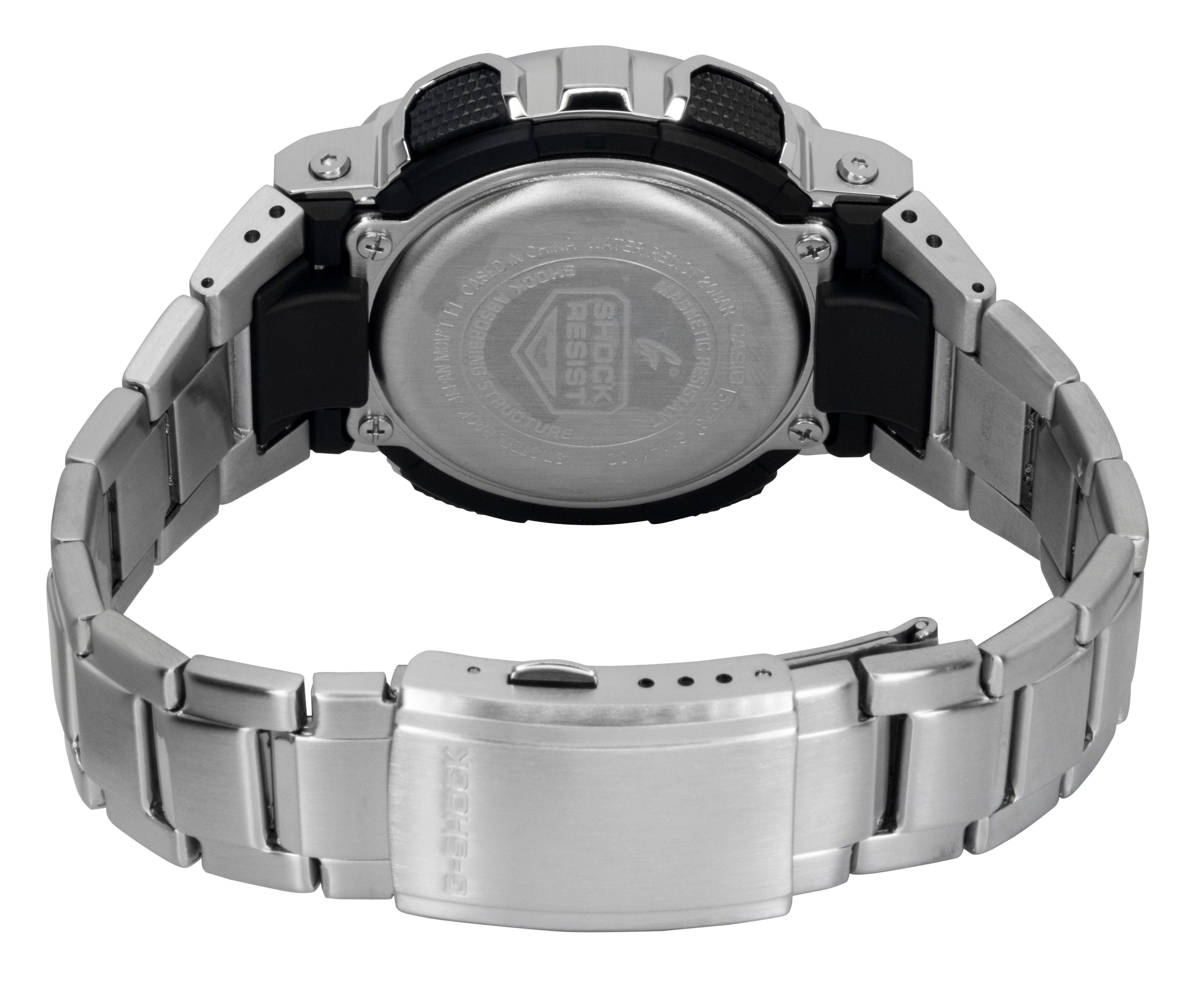 Casio G-Shock Analog Digital Stainless Steel Grey Dial Quartz GM-110D-8A 200M Men's Watch