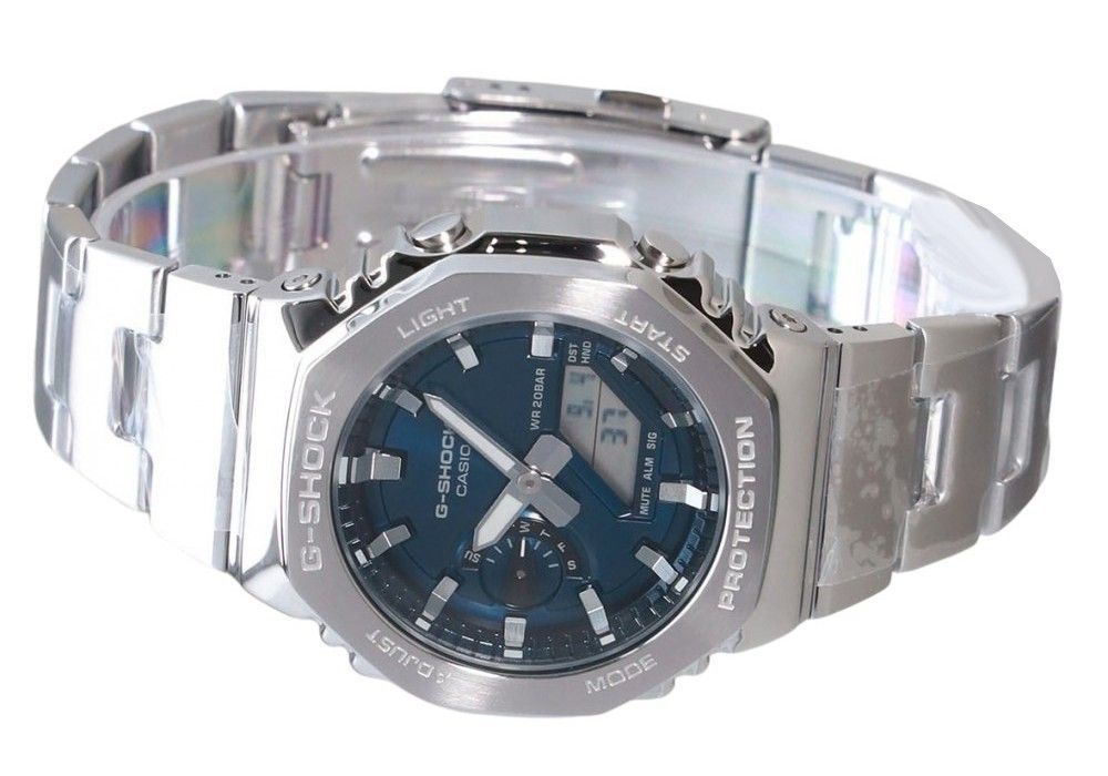 Casio G-Shock G-Steel Analog Digital Blue Dial Quartz GM-2110D-2B 200M Men's Watch