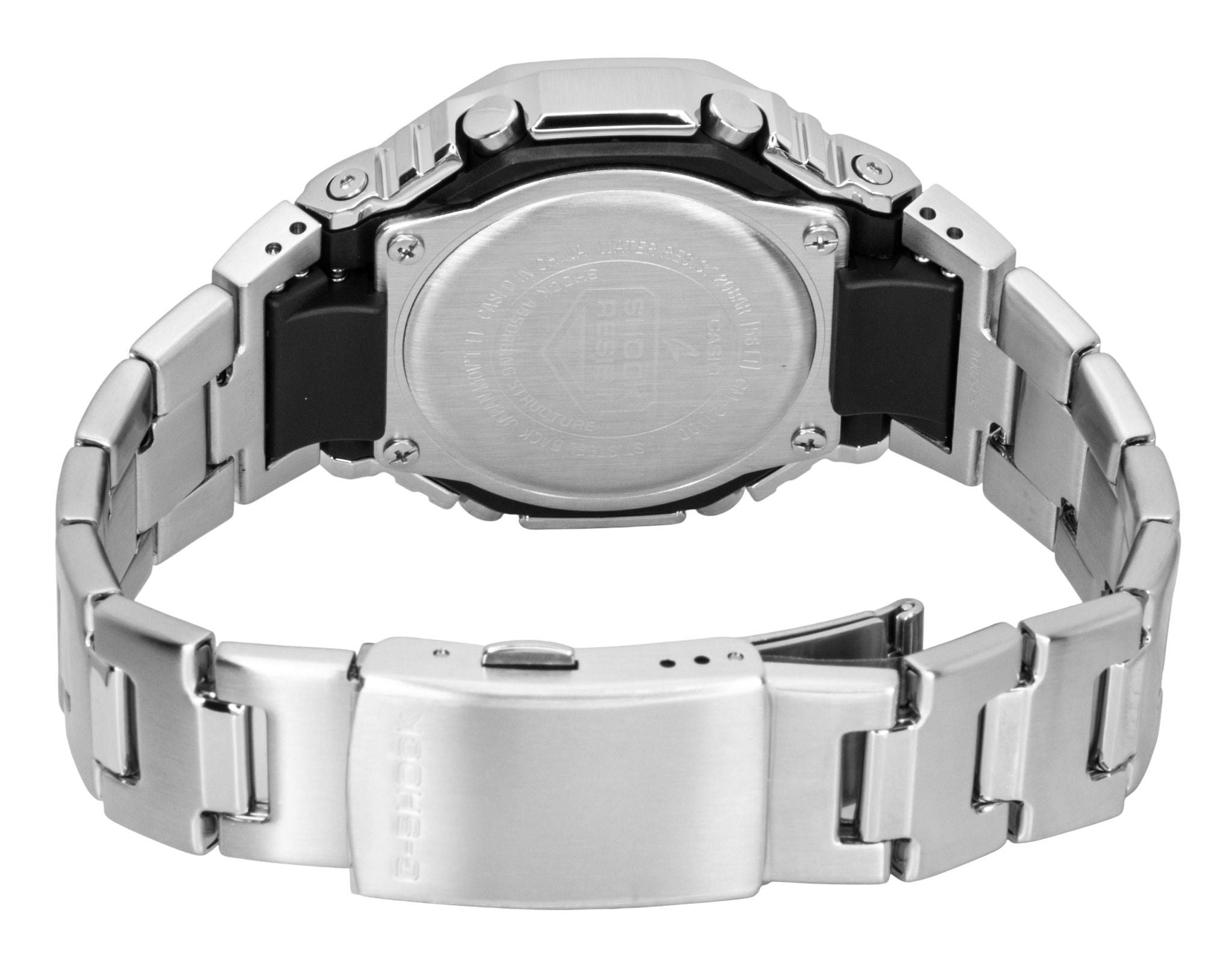 Casio G-Shock G-Steel Analog Digital Stainless Steel Grey Dial Quartz GM-2110D-8A 200M Men's Watch