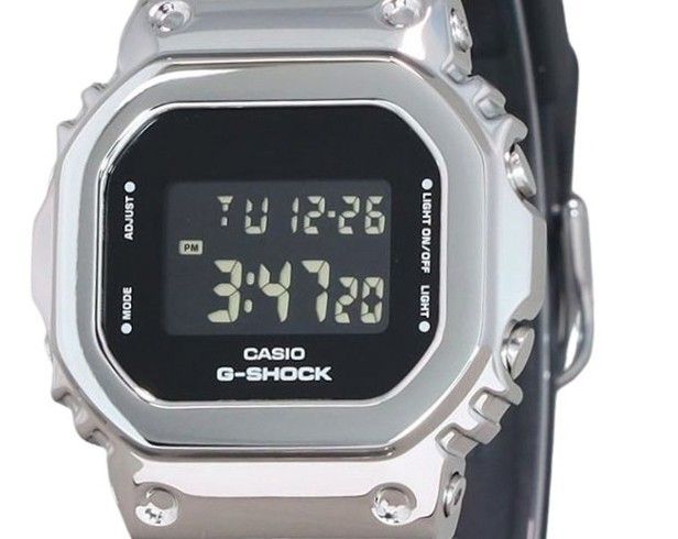 Casio G-Shock Digital Metal Bezel Resin Strap Quartz GM-5600U-1 200M Men's Watch
