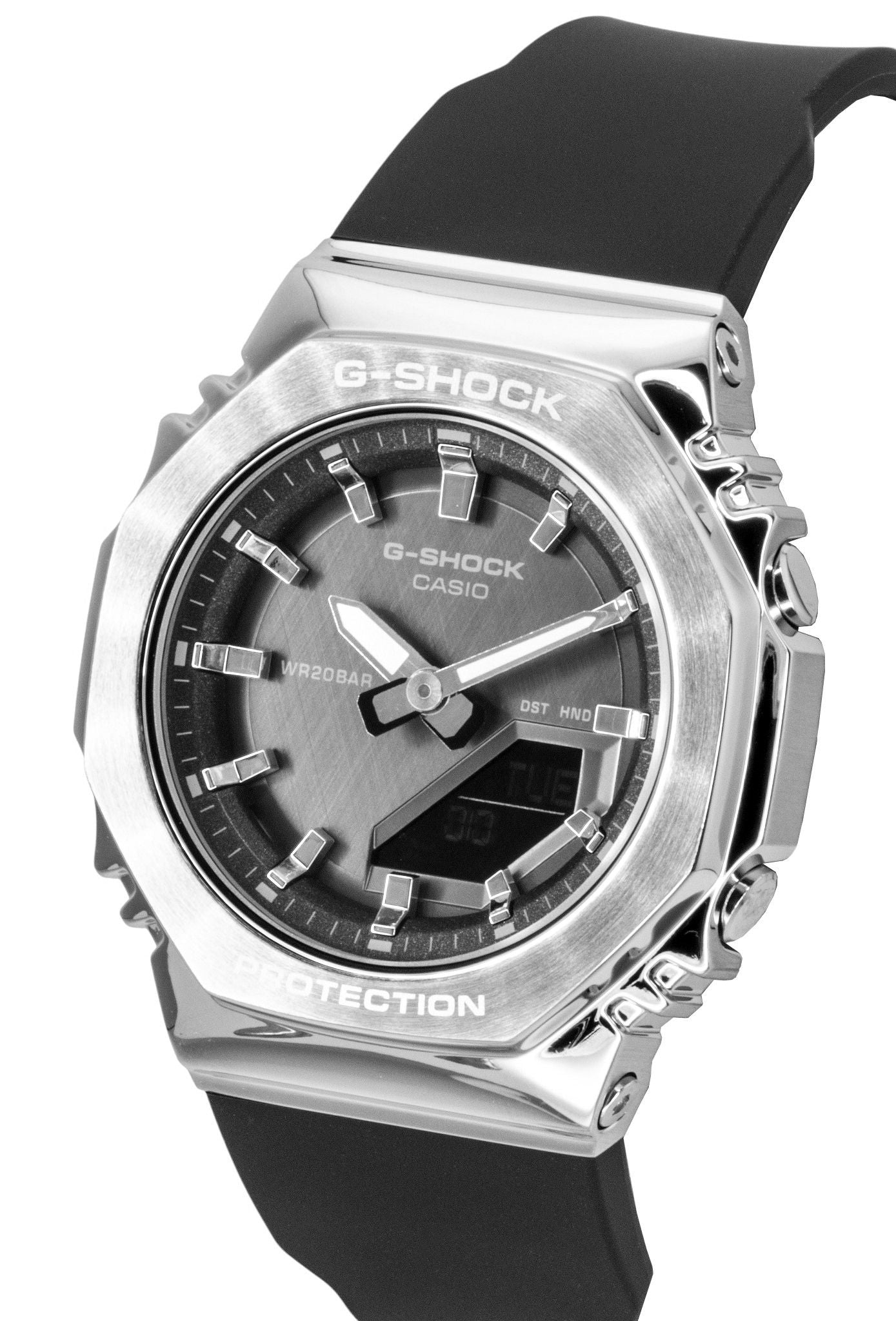 Casio G-Shock Analog Digital Bio-Based Resin Black Dial Quartz GM-S2110-1A1 200M Women's Watch