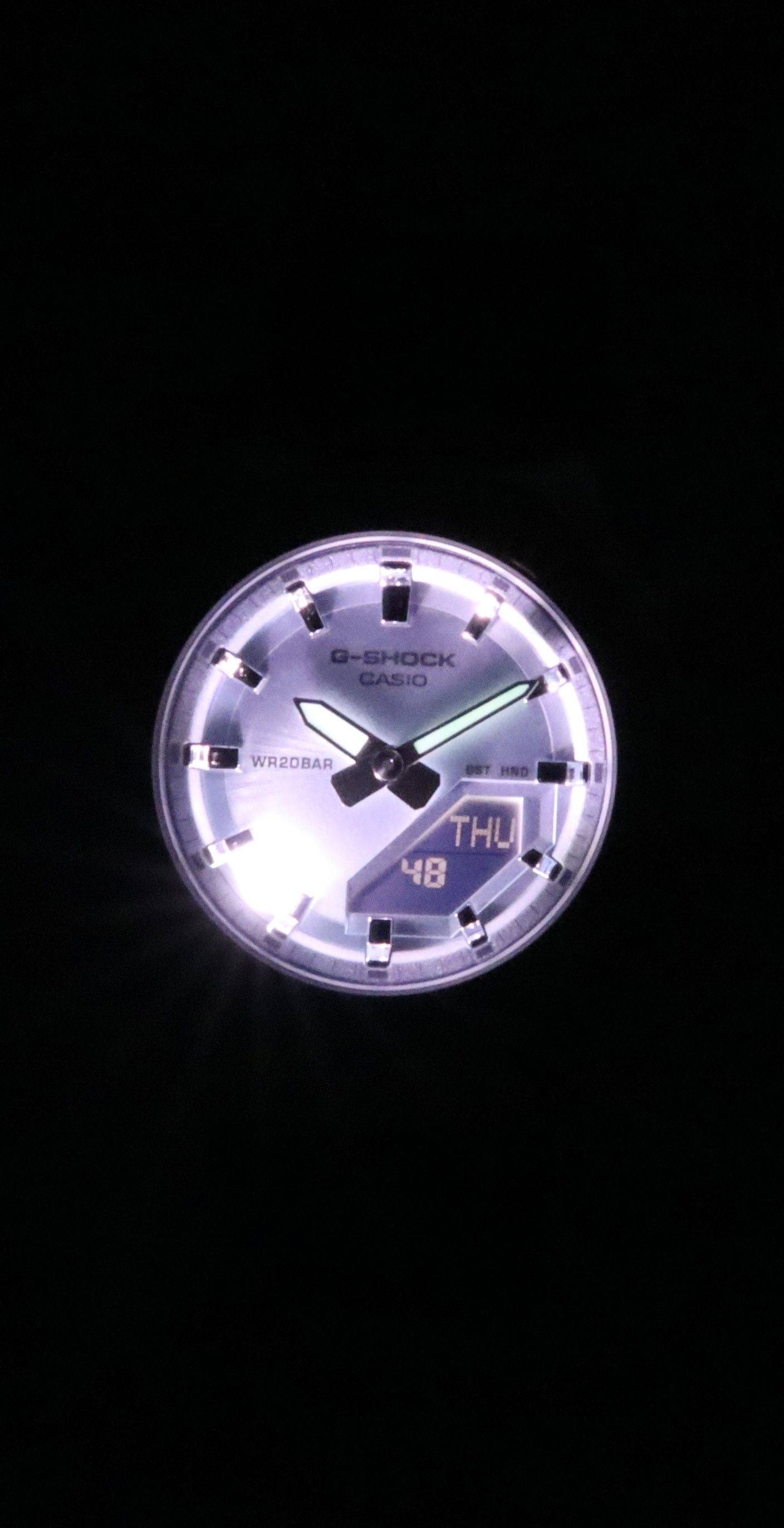 Casio G-Shock Analog Digital Bio-Based Resin Strap Light Blue Dial Quartz GM-S2110-2A 200M Women's Watch