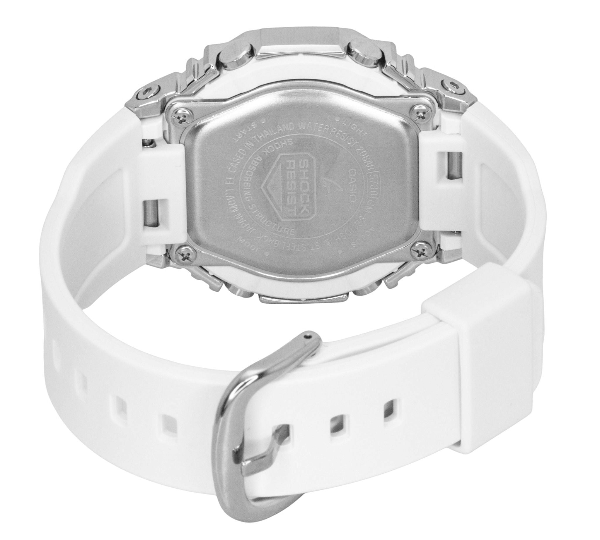 Casio G-Shock Analog Digital Limited Edition Bio-Based Resin Strap White Dial Quartz GM-S2110SH-7A 200M Women's Watch