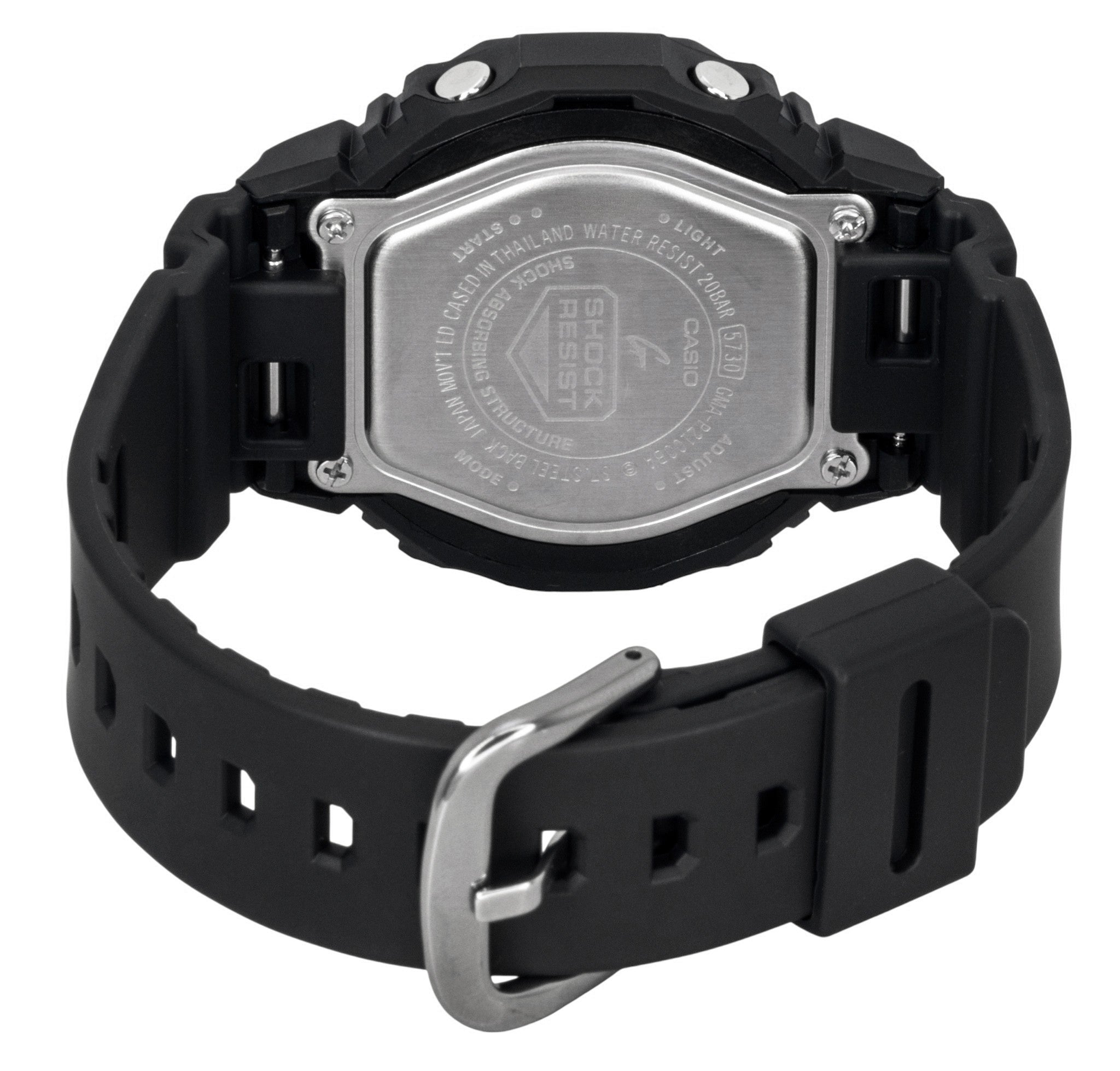 Casio G-Shock Analog Digital Bio-Based Resin Strap Black Dial Quartz GMA-P2100BA-1A 200M Women's Watch