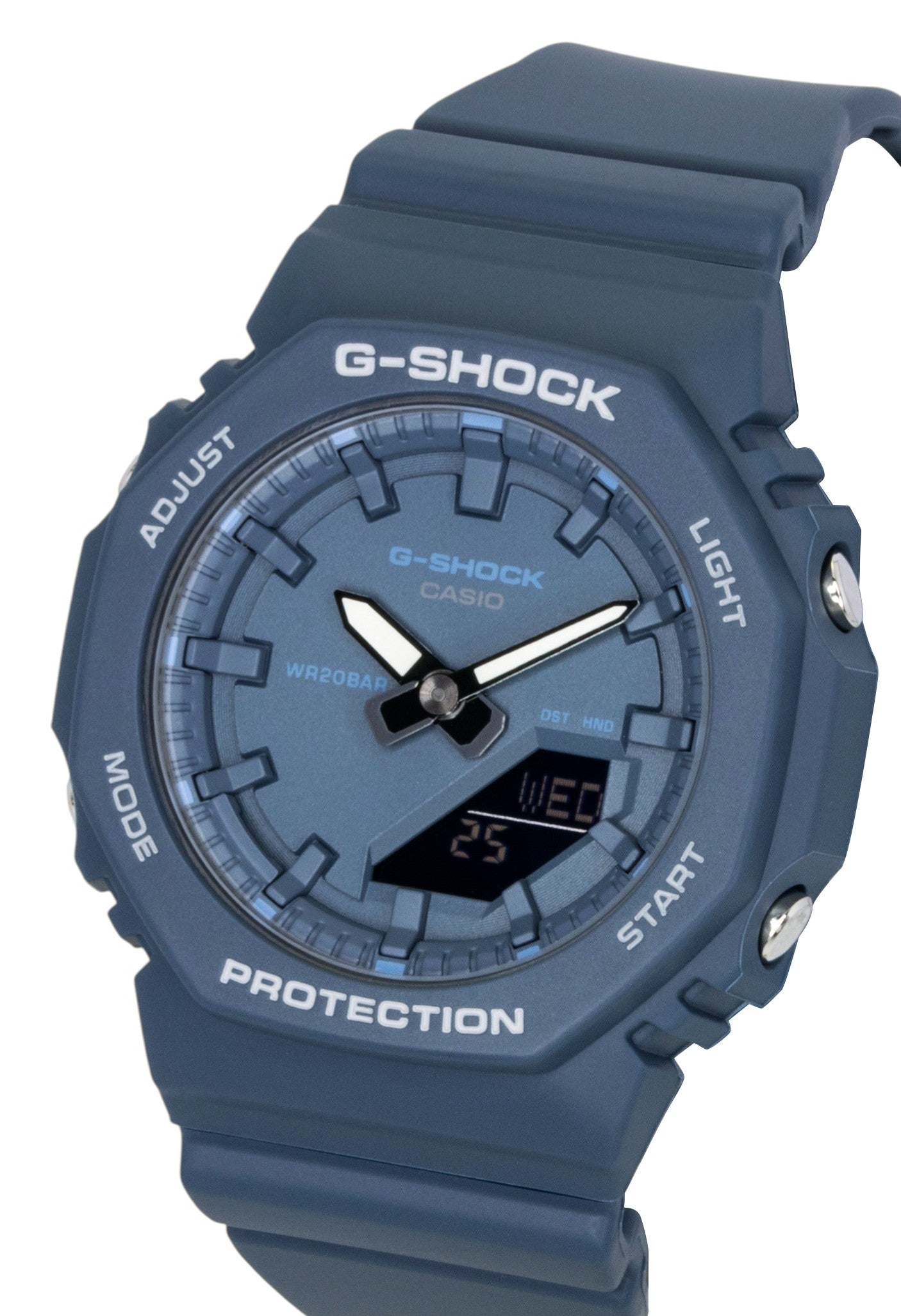 Casio G-Shock Analog Digital Bio-Based Resin Strap Blue Dial Quartz GMA-P2100BA-2A 200M Women's Watch
