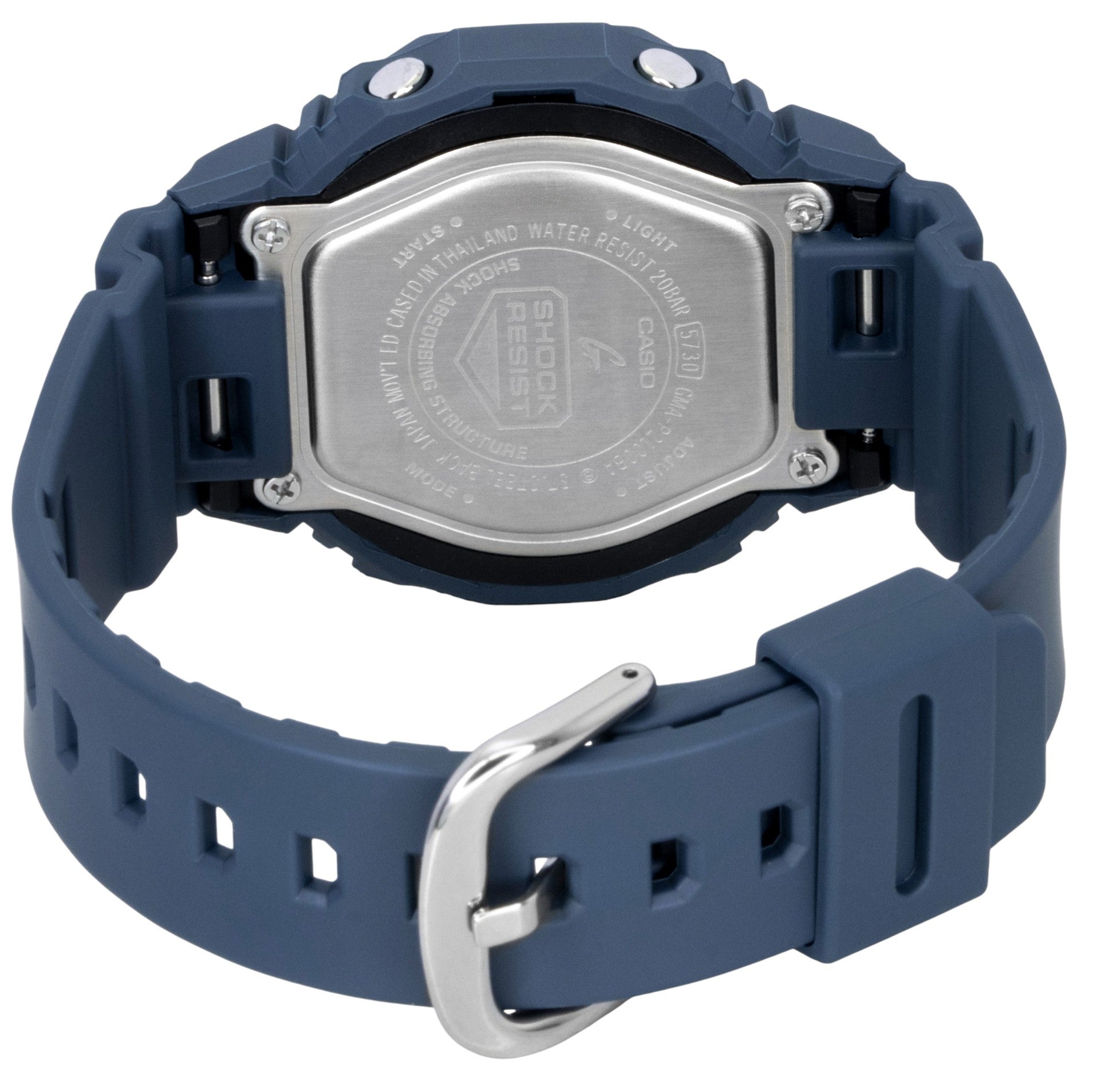 Casio G-Shock Analog Digital Bio-Based Resin Strap Blue Dial Quartz GMA-P2100BA-2A 200M Women's Watch