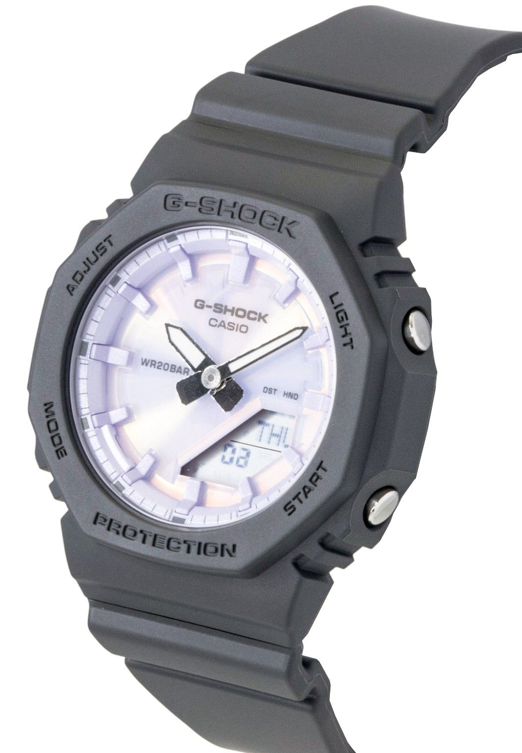 Casio G-Shock Analog Digital Bio-Based Resin Strap Purple Dial Quartz GMA-P2100PC-1A 200M Women's Watch